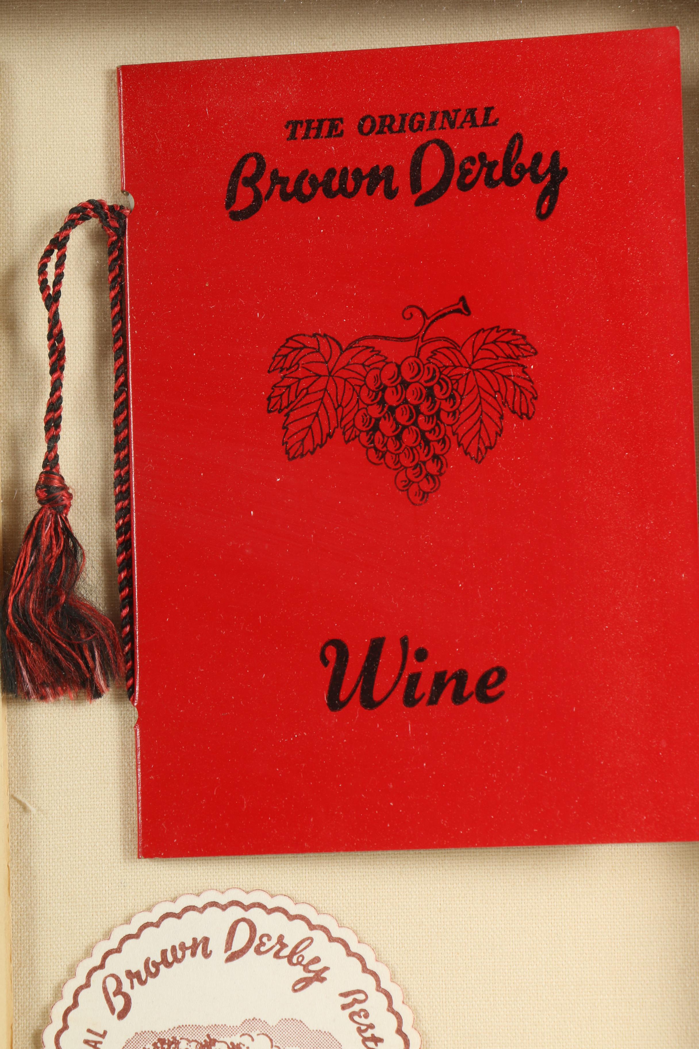 Memorabilia from The Brown Derby Restaurant