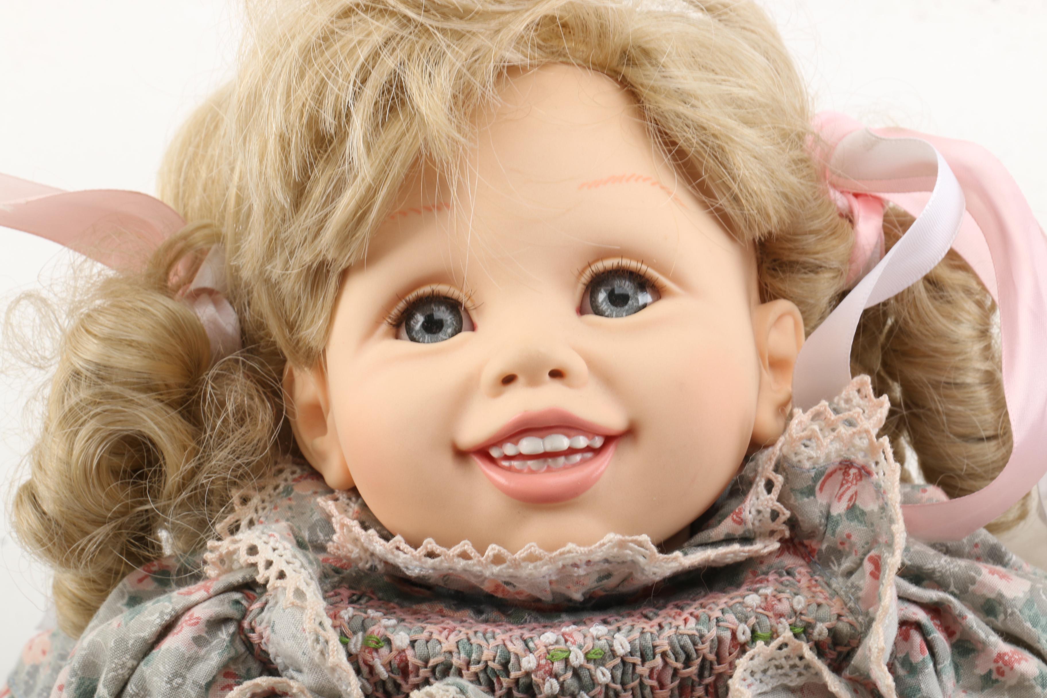 Vintage Signed Vinyl Dolls Featuring "Little Angel" by Lee Middleton