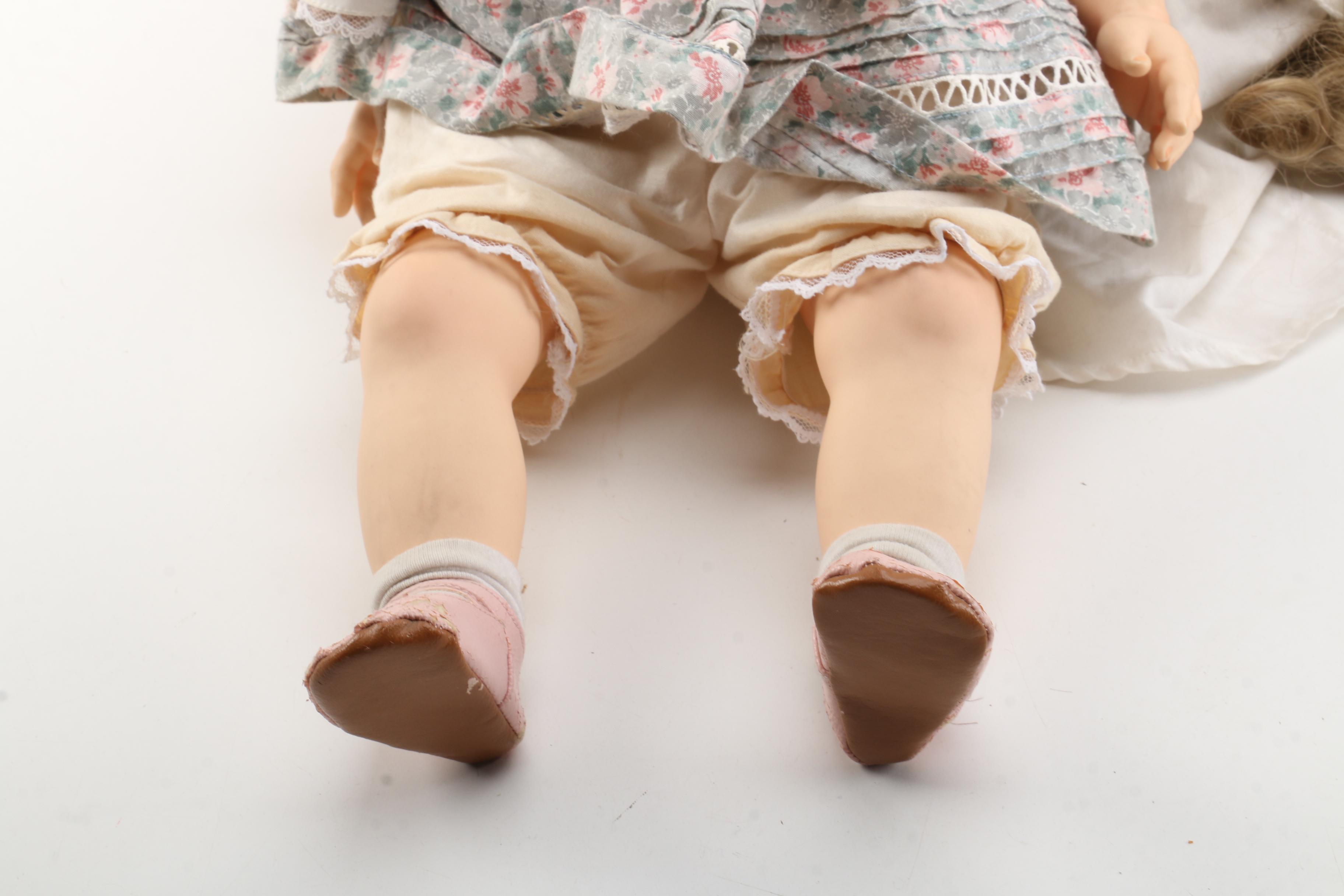 Vintage Signed Vinyl Dolls Featuring "Little Angel" by Lee Middleton