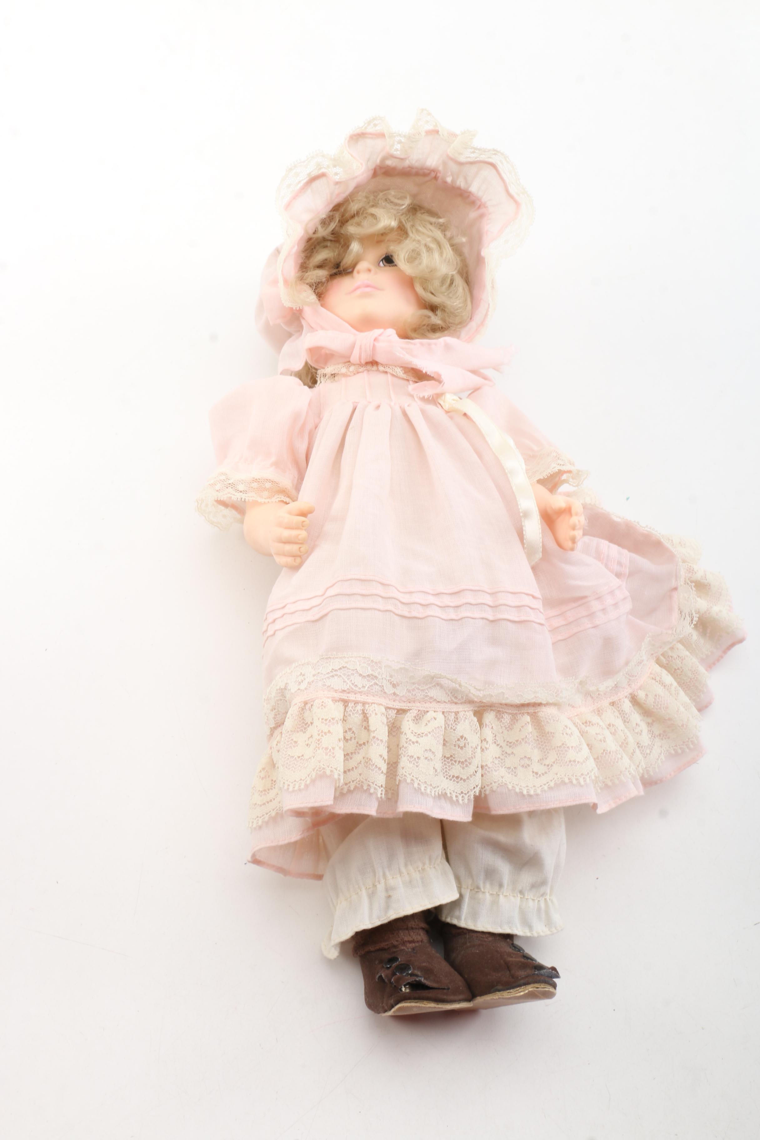 Vintage Signed Vinyl Dolls Featuring "Little Angel" by Lee Middleton