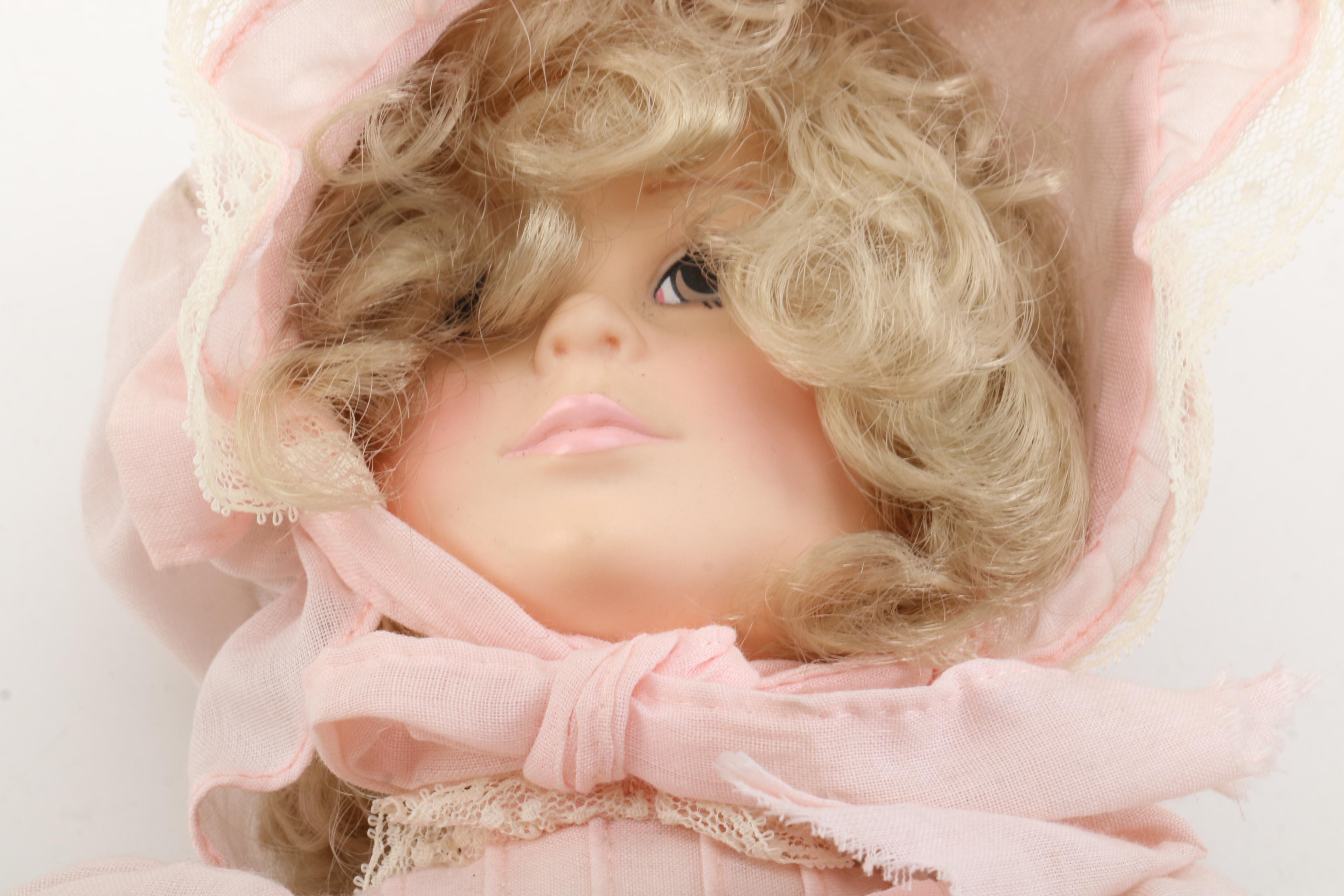 Vintage Signed Vinyl Dolls Featuring "Little Angel" by Lee Middleton