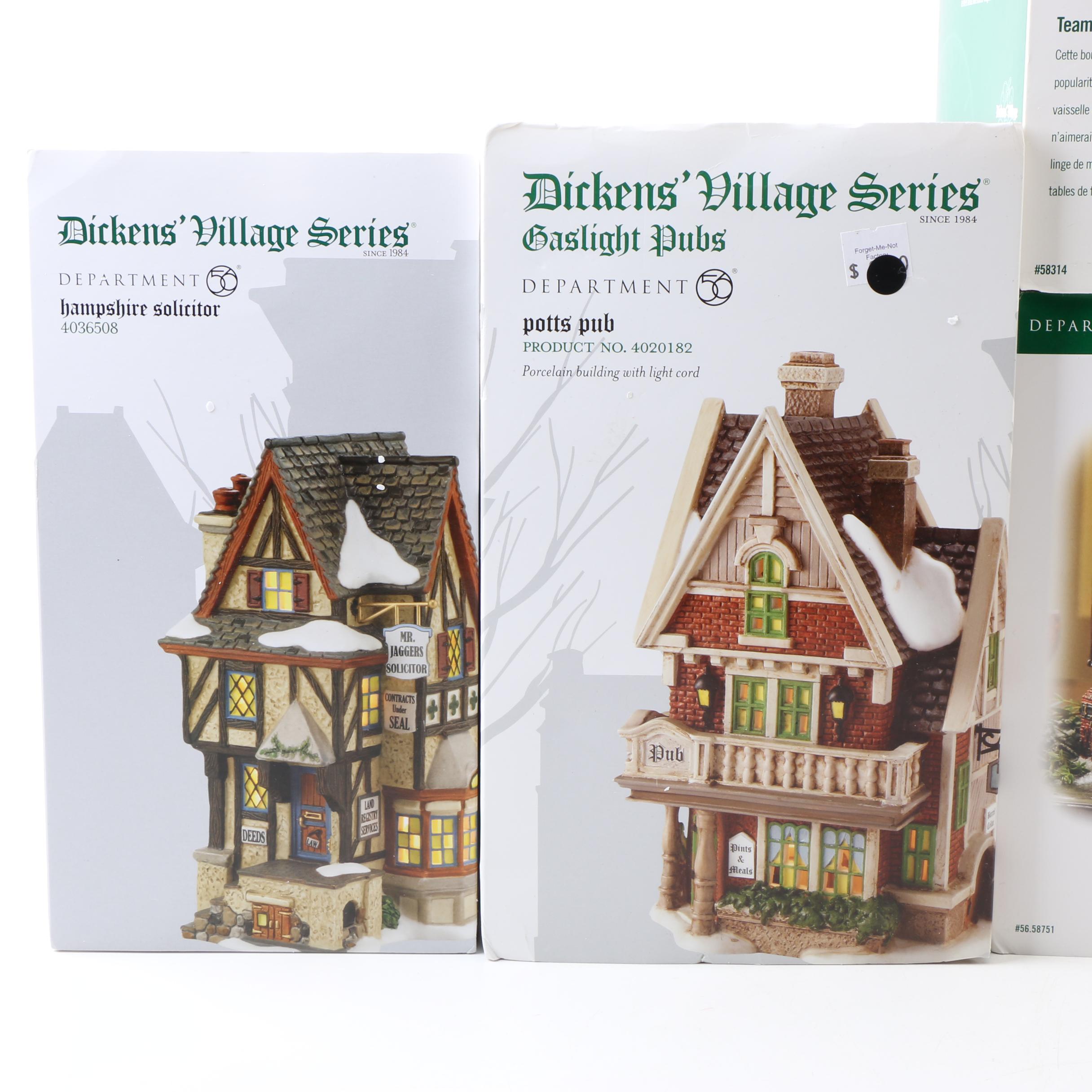 Department 56 "Dickens Village" Illuminated Houses and Accessories