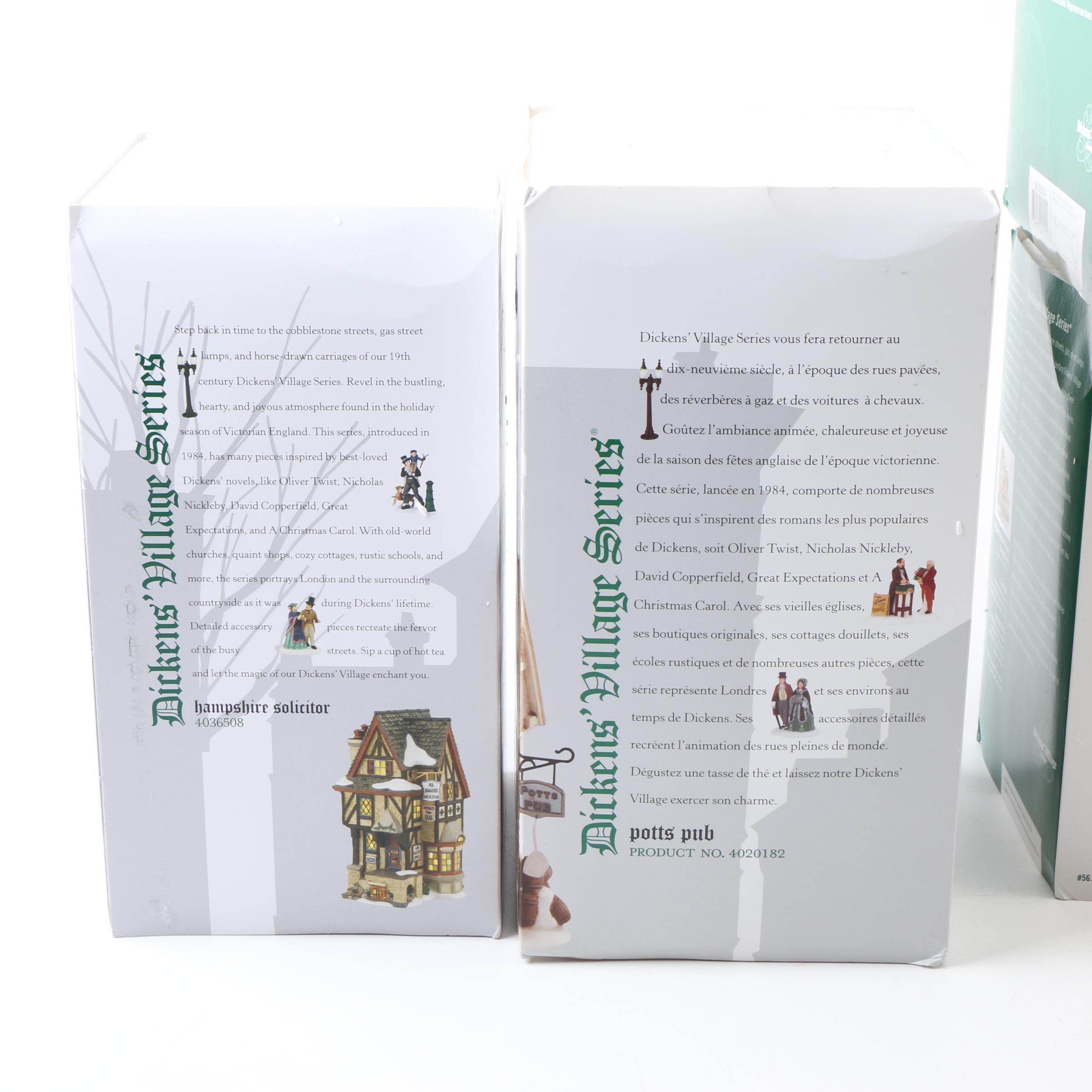 Department 56 "Dickens Village" Illuminated Houses and Accessories