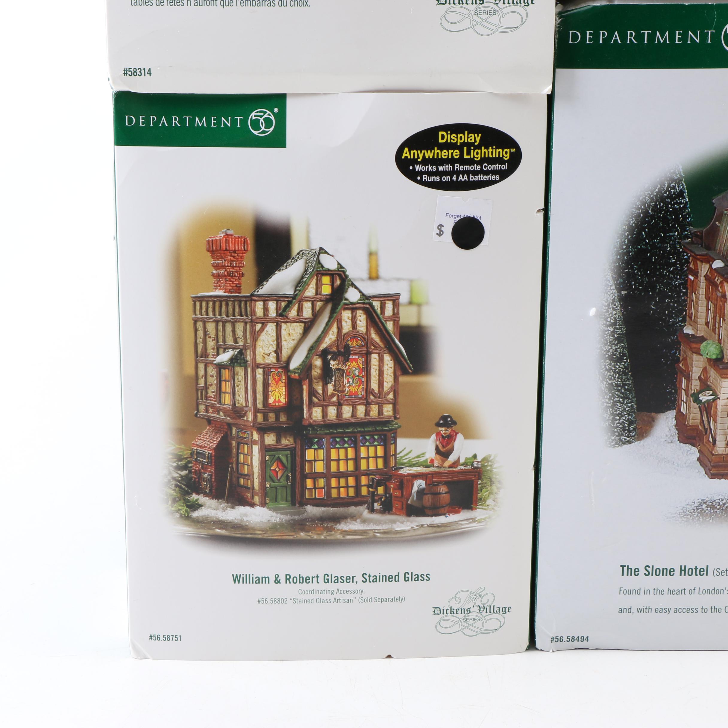 Department 56 "Dickens Village" Illuminated Houses and Accessories