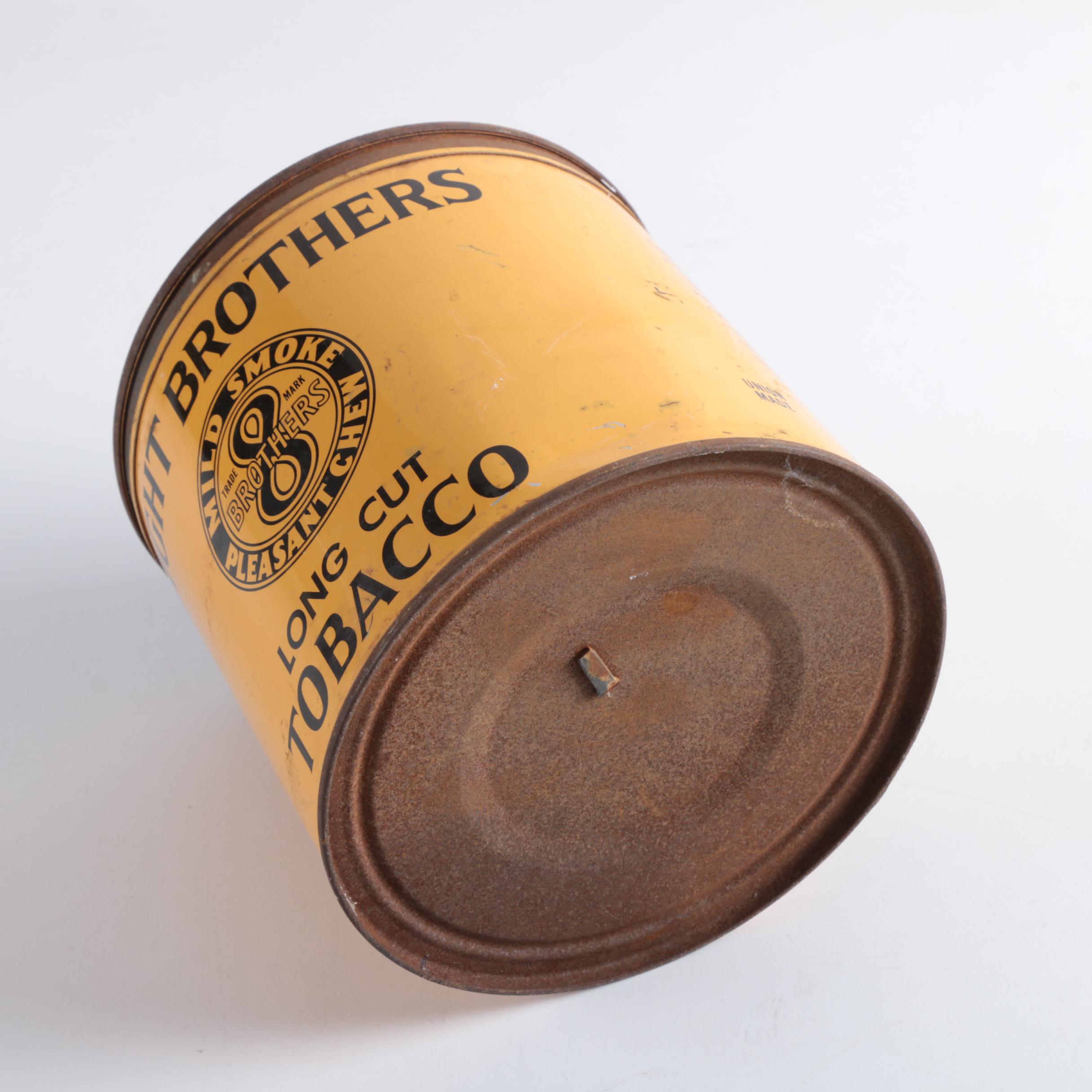 "Eight Brothers" Long Cut Tobacco Canister