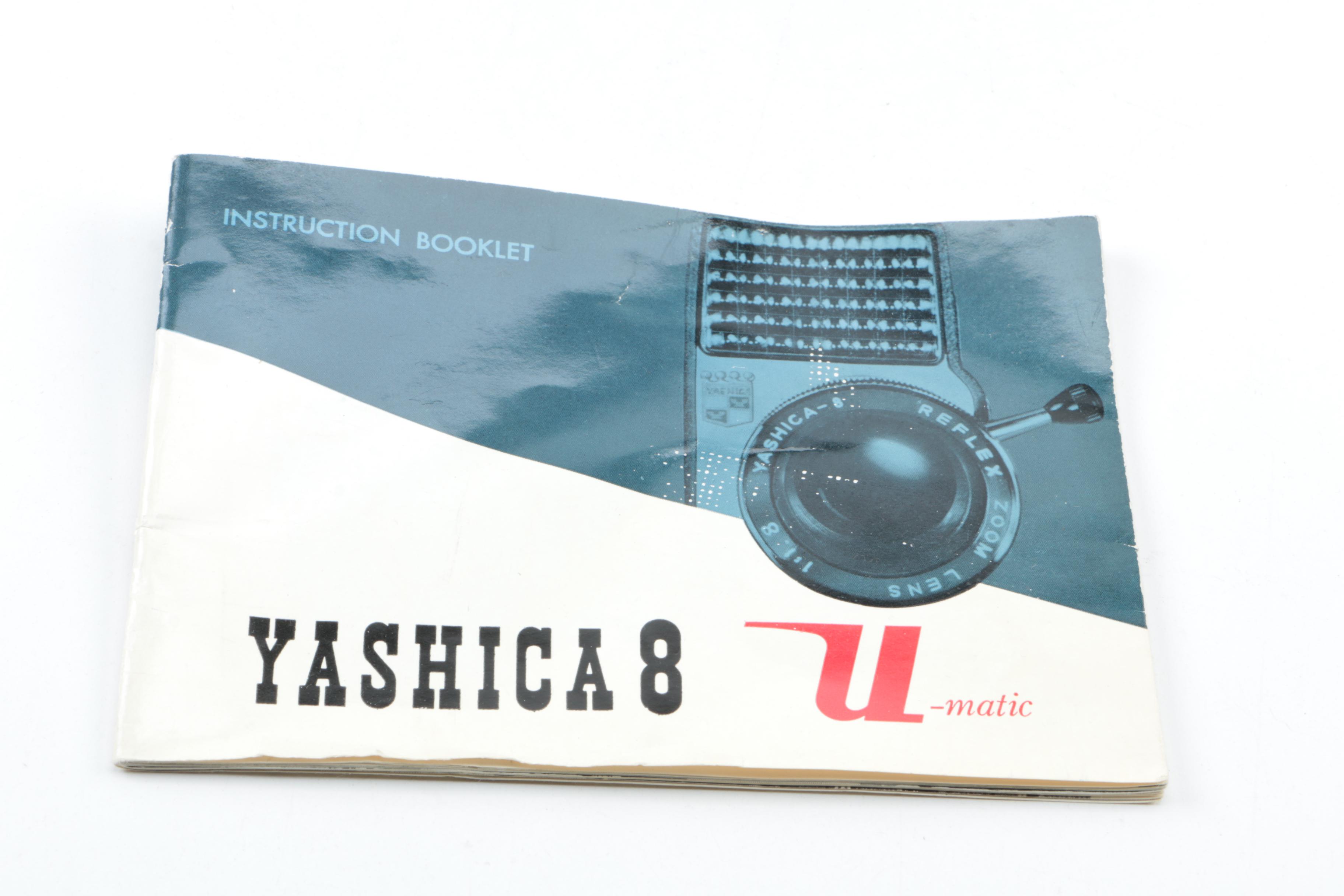 Vintage Yashica U-Matic 8mm Movie Camera with Accessories