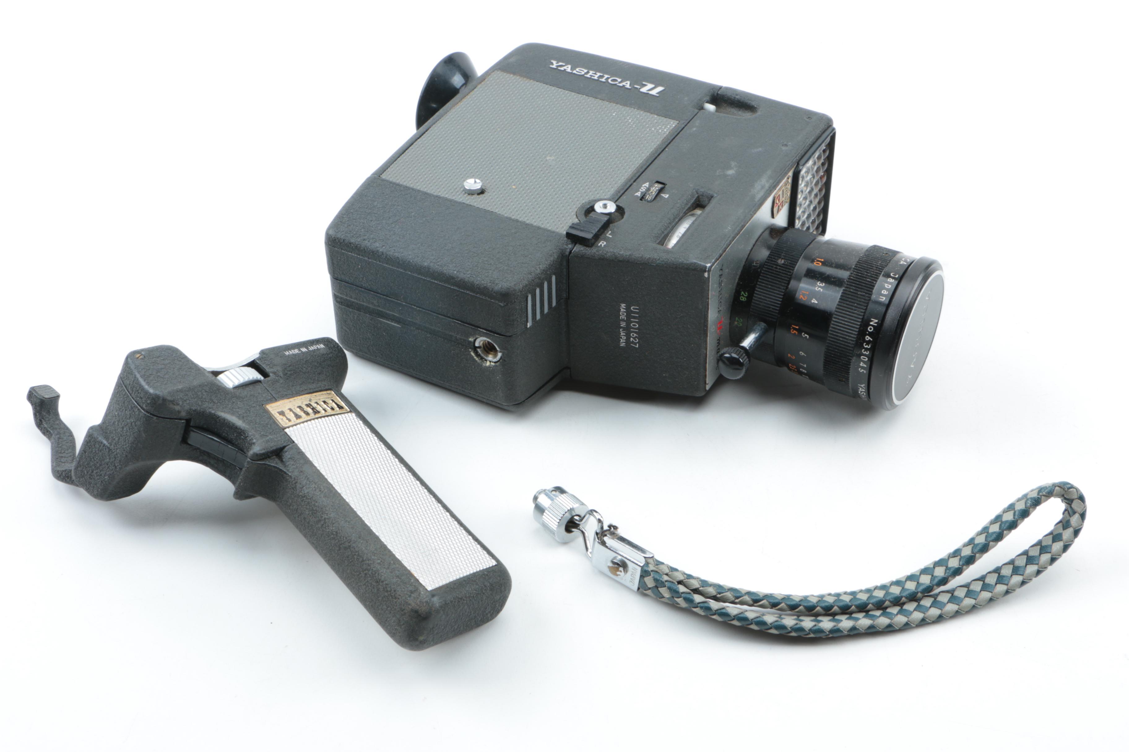 Vintage Yashica U-Matic 8mm Movie Camera with Accessories