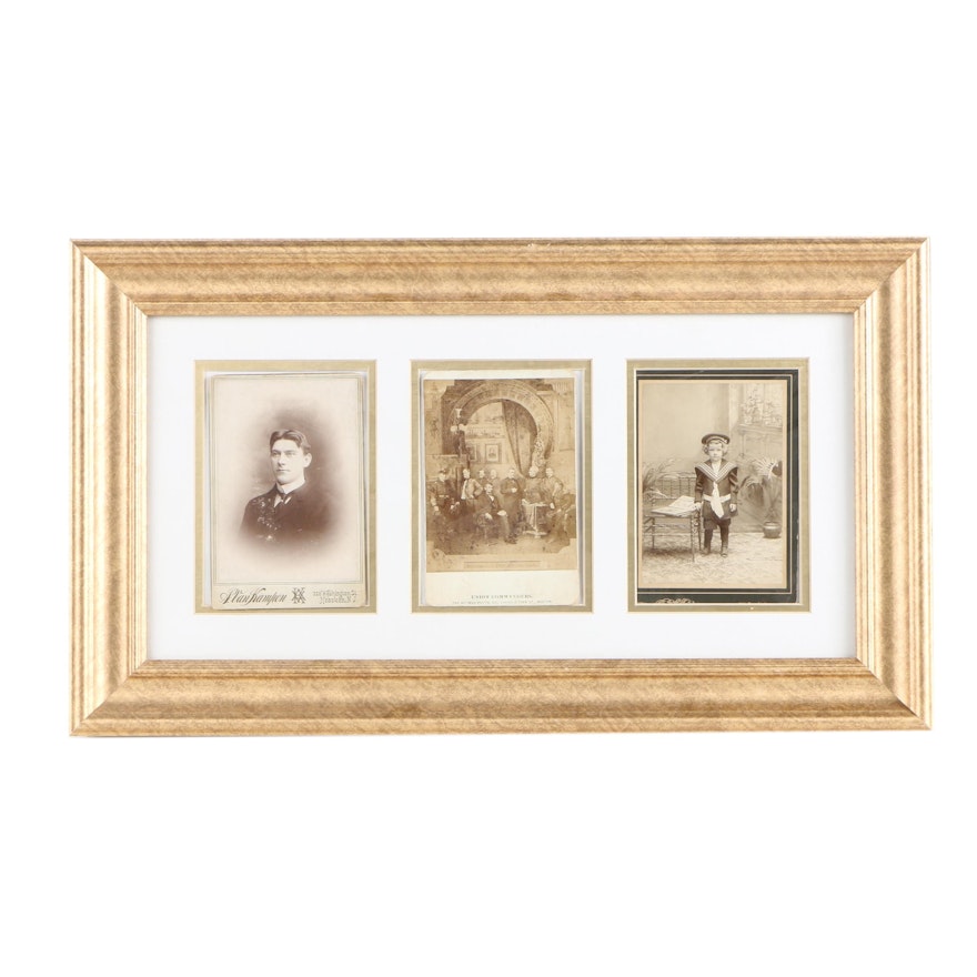 Gelatin-Silver Cabinet Cards Featuring Lincoln and Union Commanders
