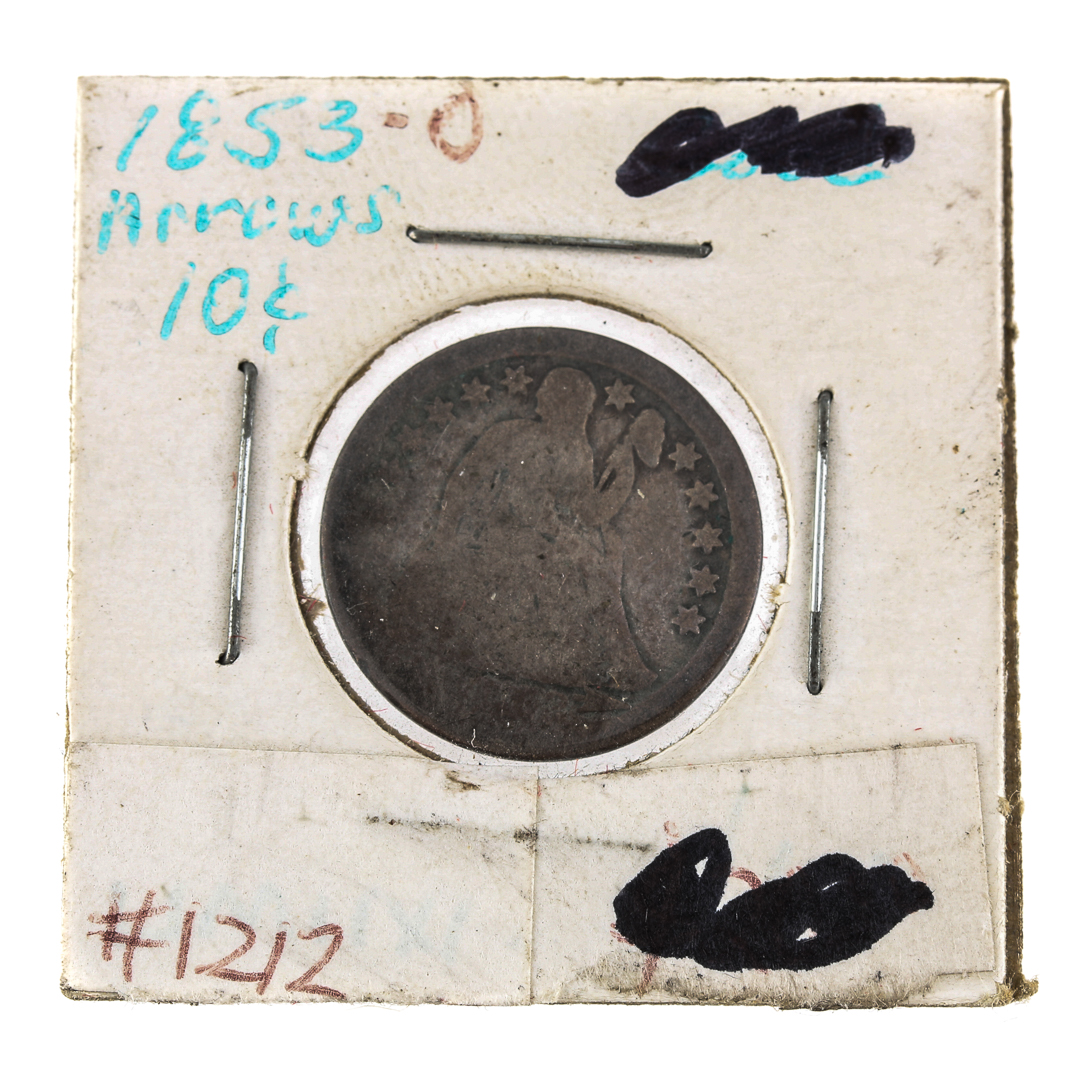 1853-O Liberty Seated Silver Dime