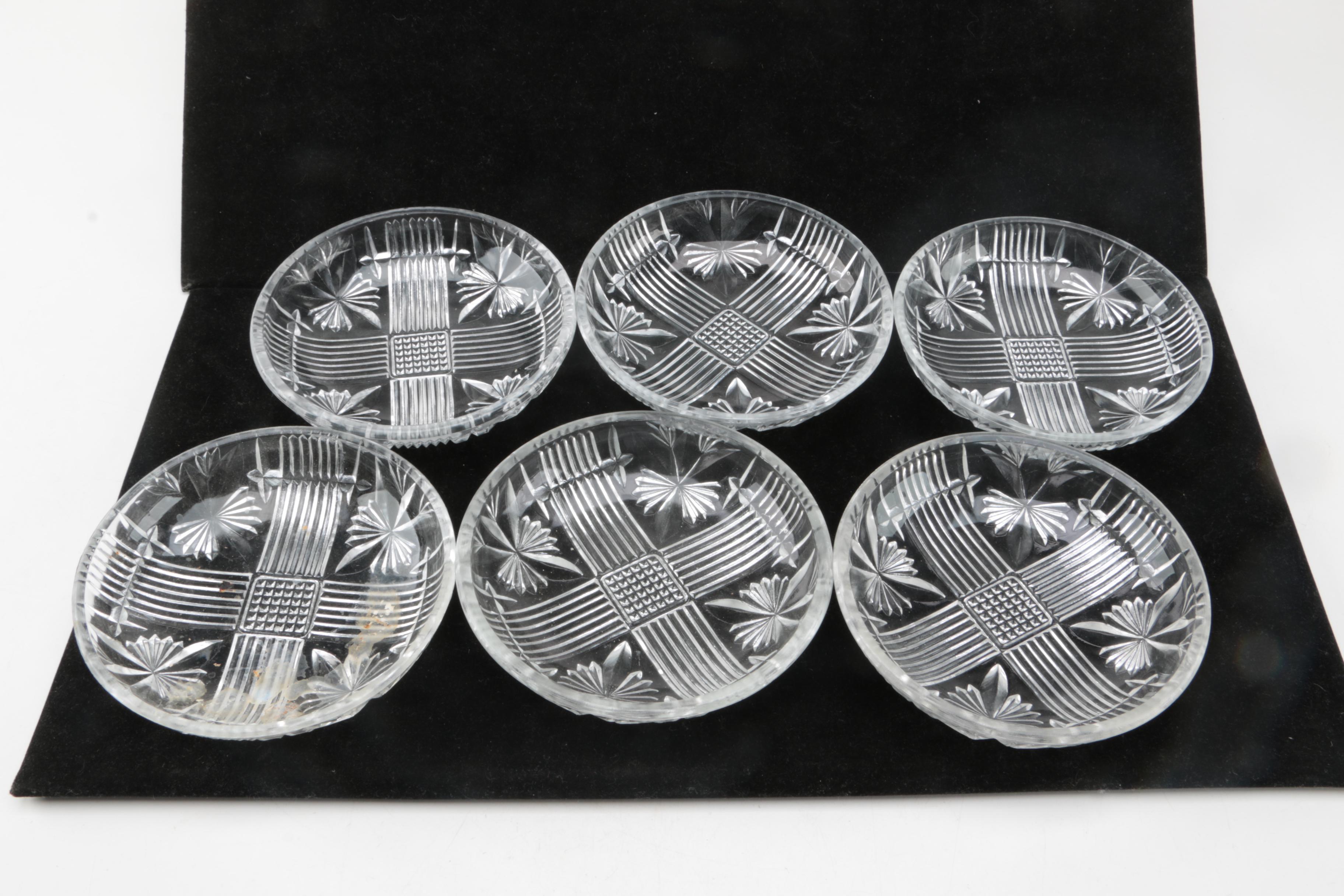 Set of Vintage Glass Candy Dishes