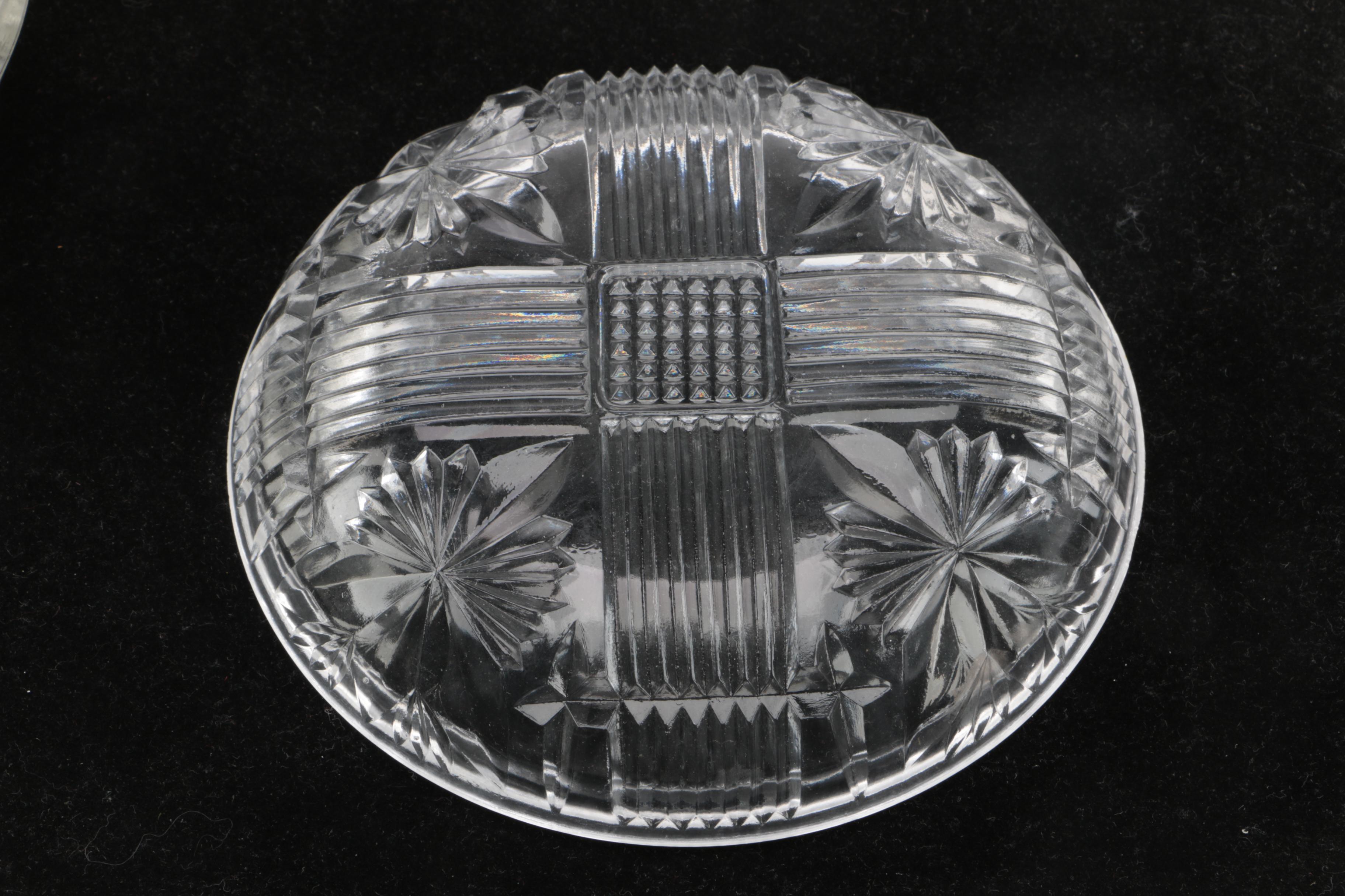 Set of Vintage Glass Candy Dishes