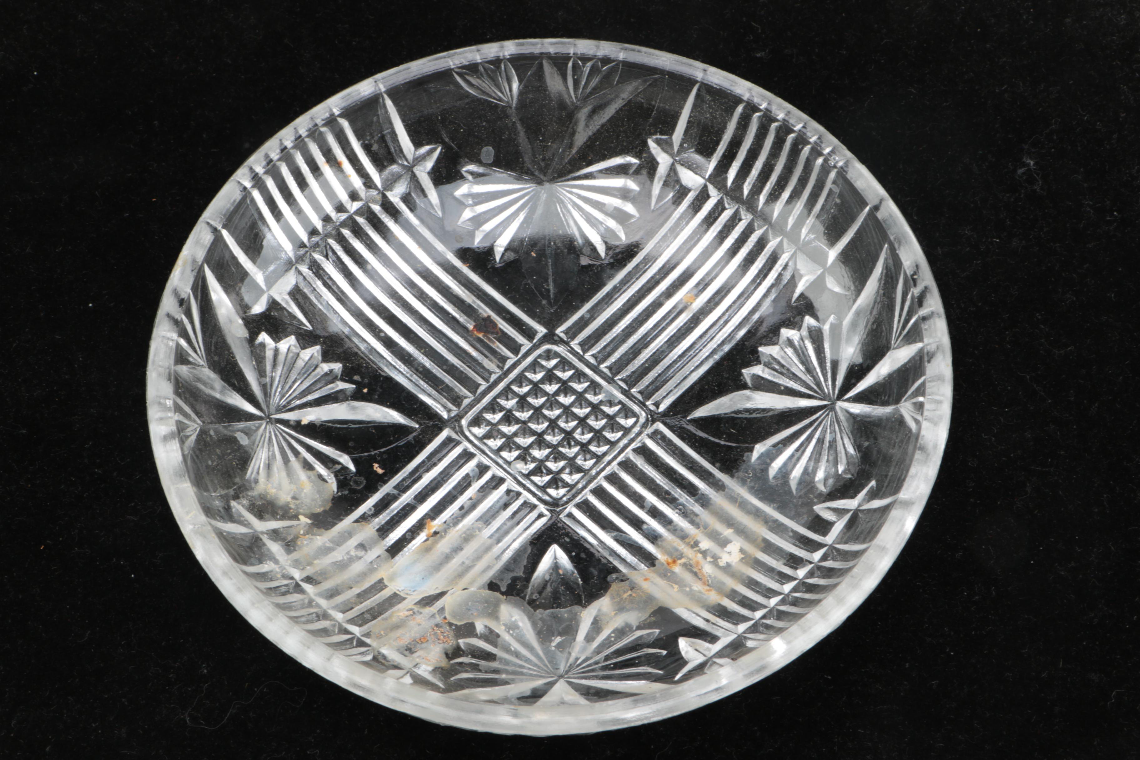 Set of Vintage Glass Candy Dishes
