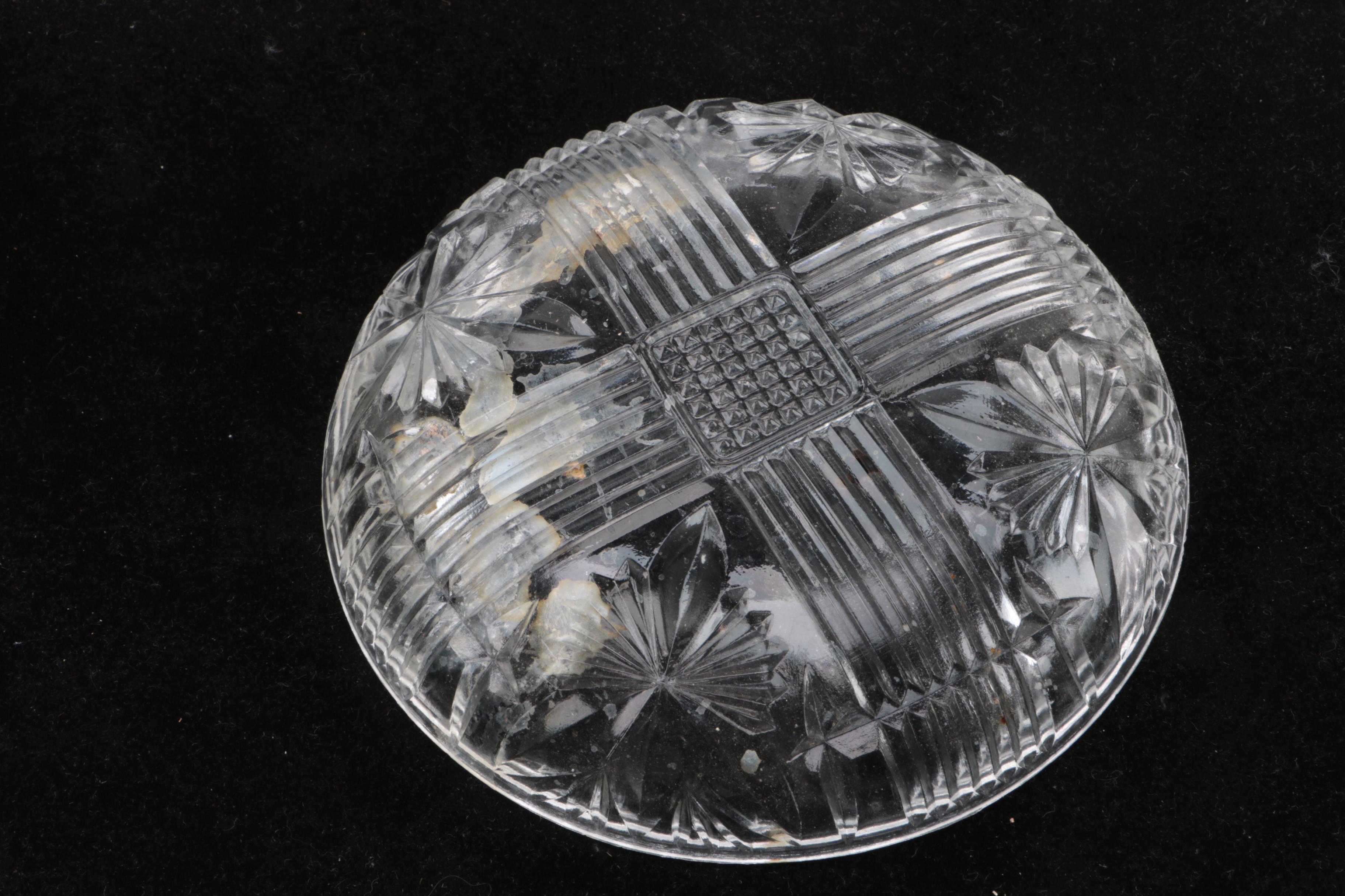 Set of Vintage Glass Candy Dishes