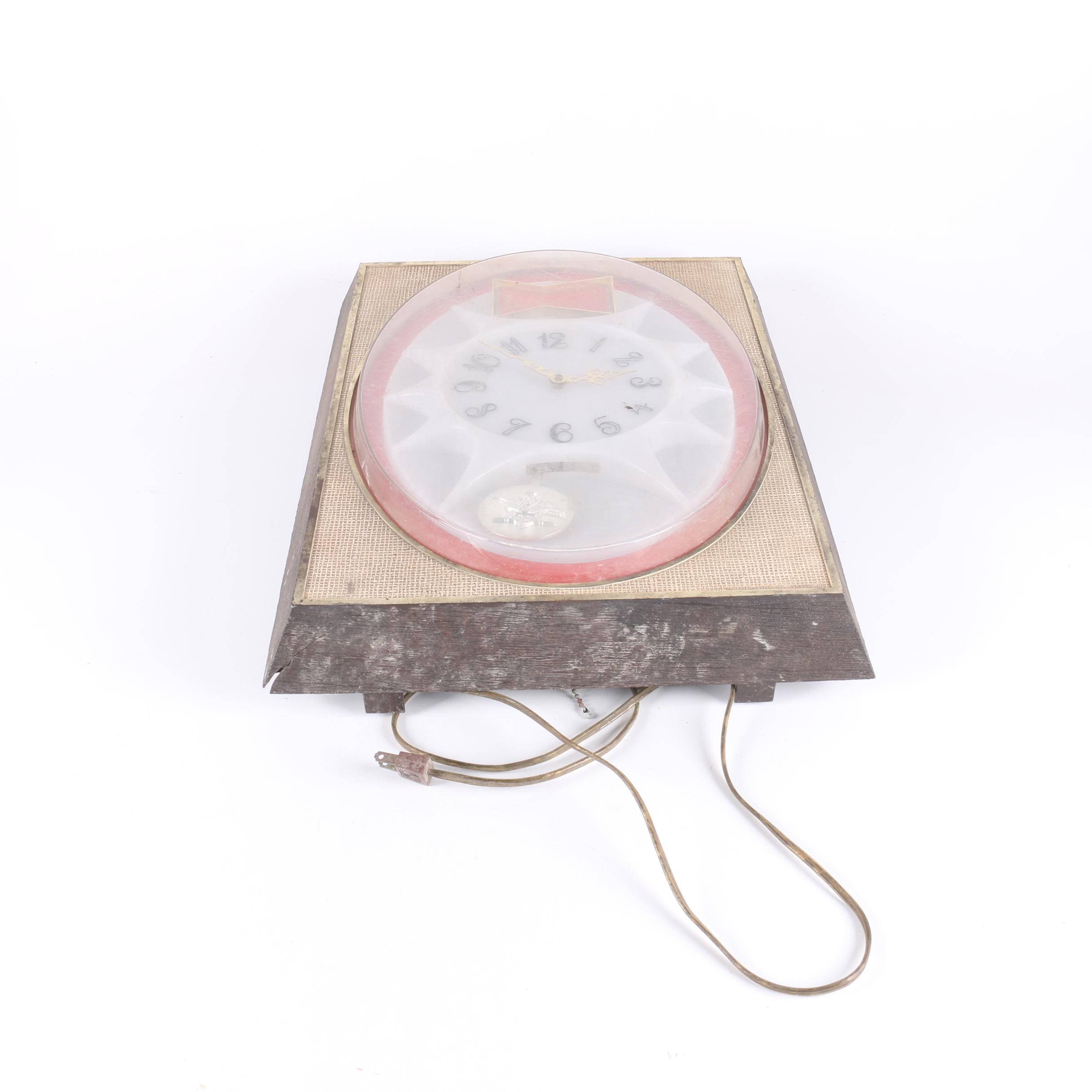 Vintage Electric Advertising Wall and Shelf Clocks