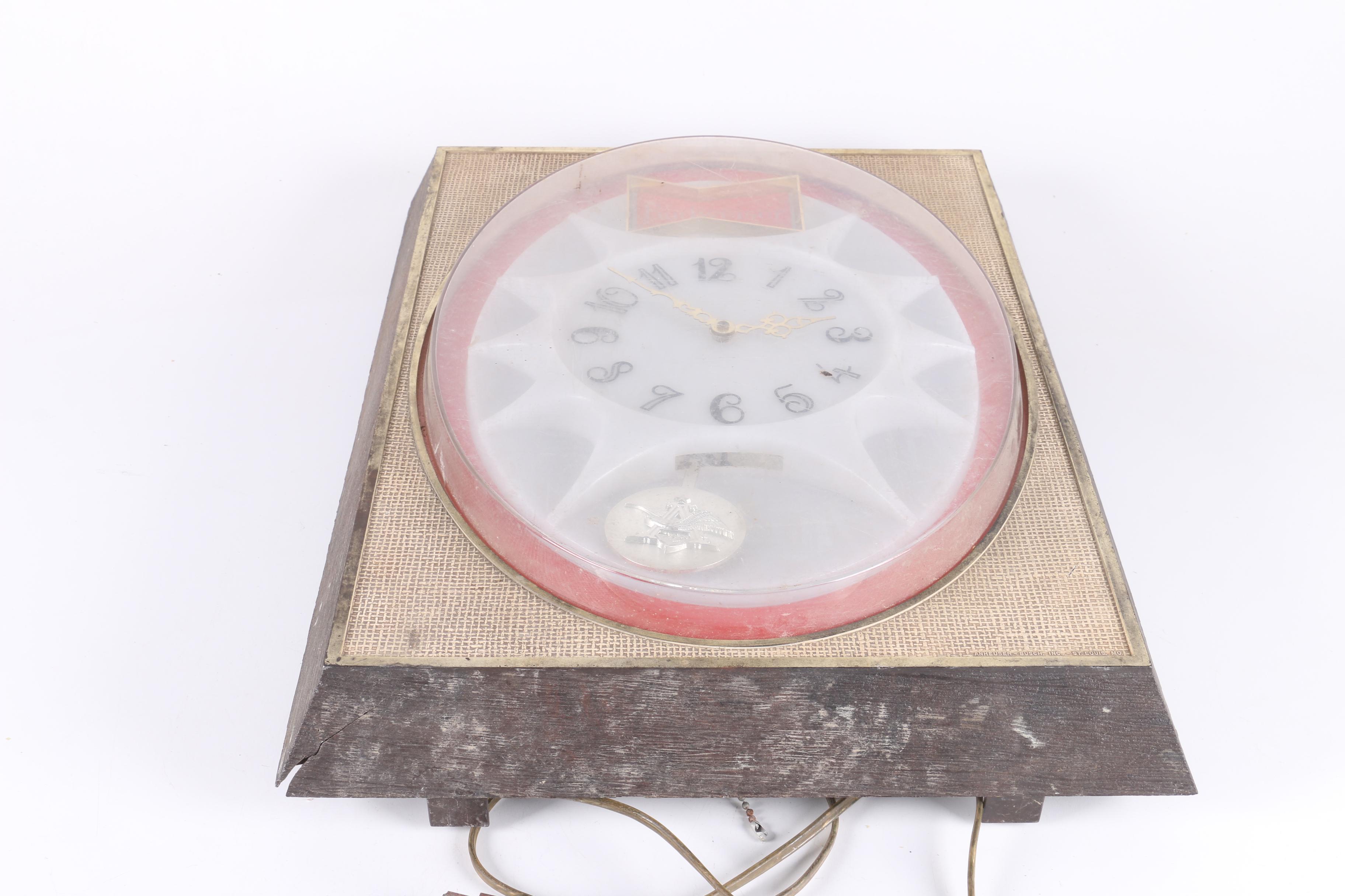 Vintage Electric Advertising Wall and Shelf Clocks