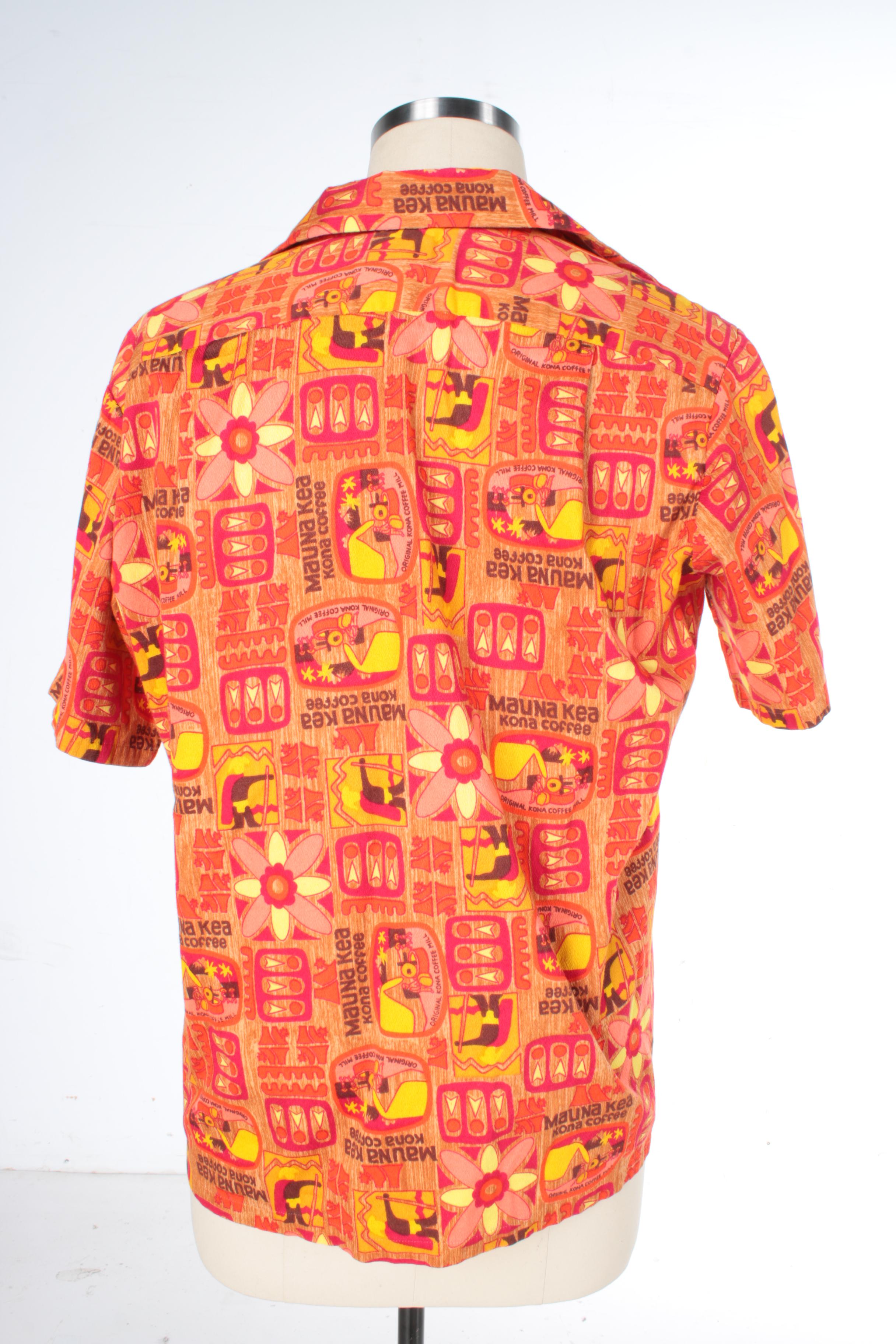 Men's Vintage Kona Themed Short Sleeve Shirts