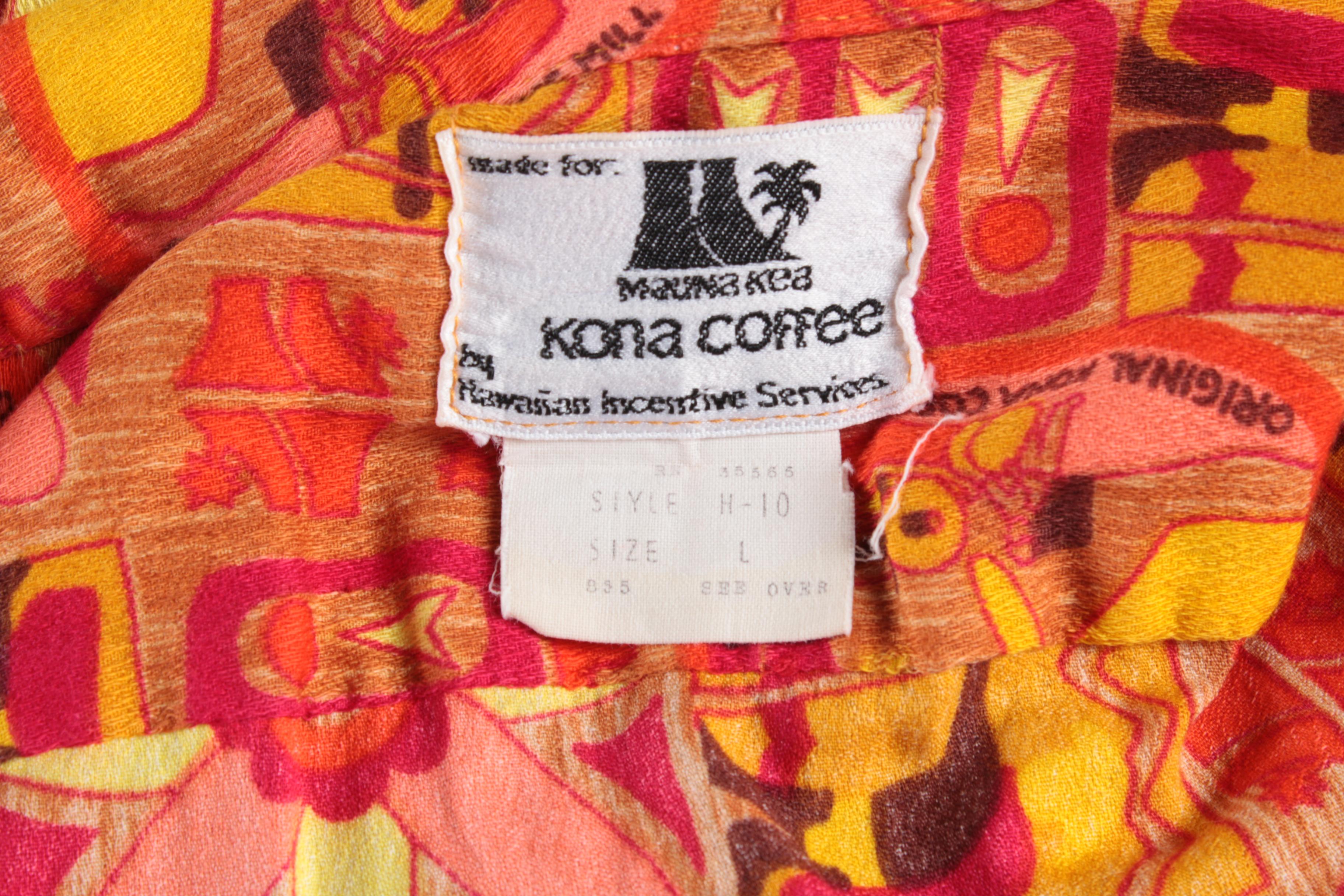 Men's Vintage Kona Themed Short Sleeve Shirts