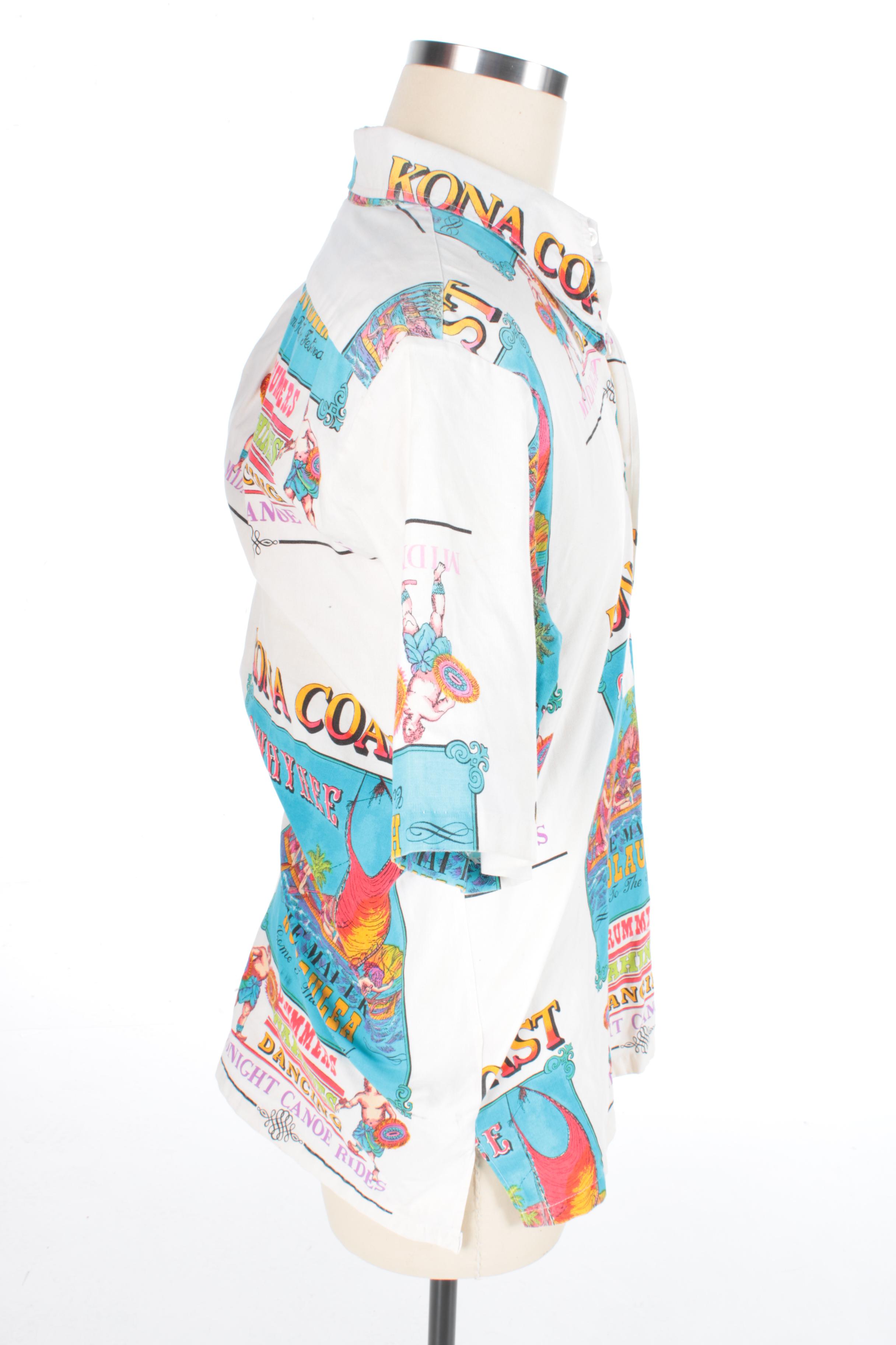 Men's Vintage Kona Themed Short Sleeve Shirts