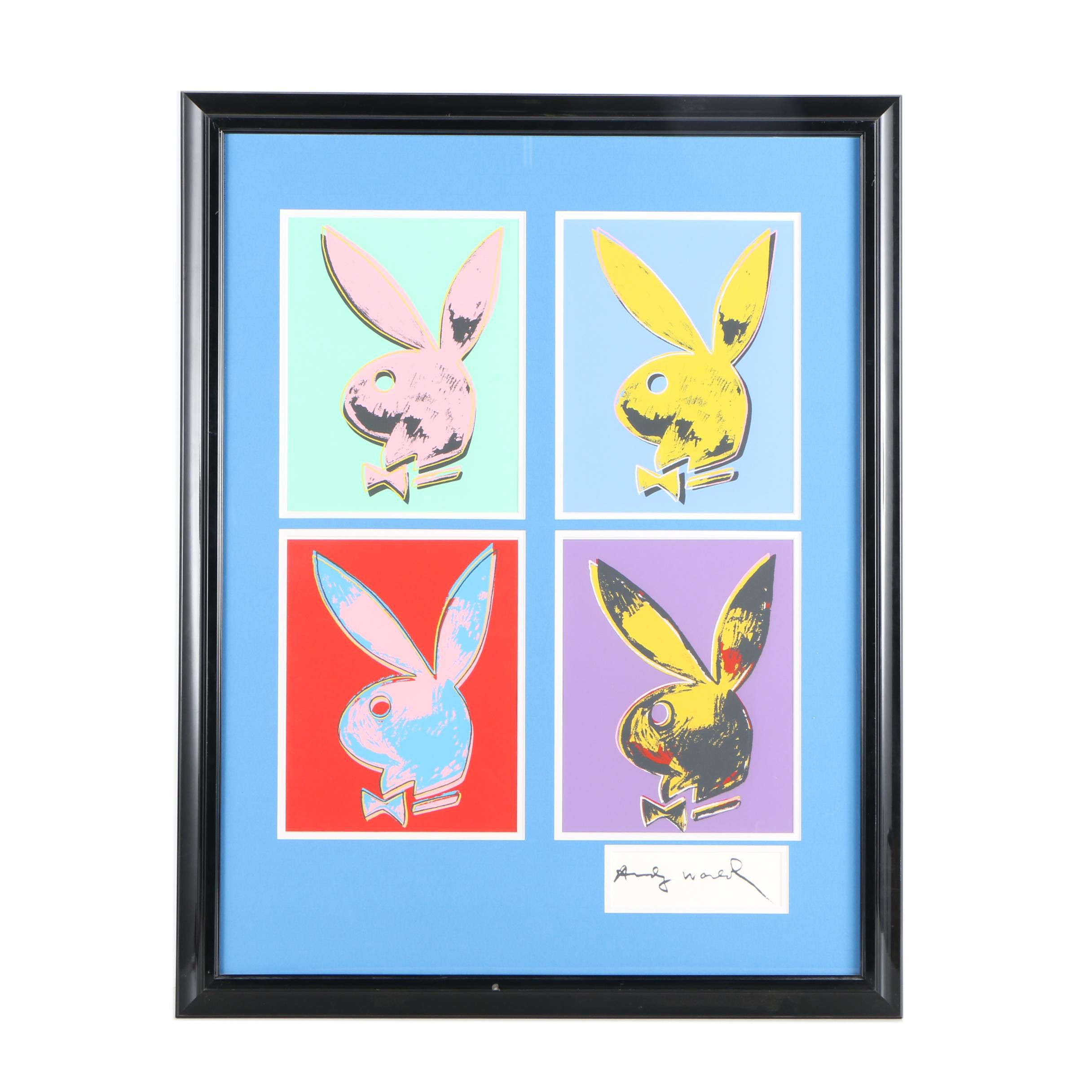 Serigraph After Andy Warhol "Bunny Multiple"