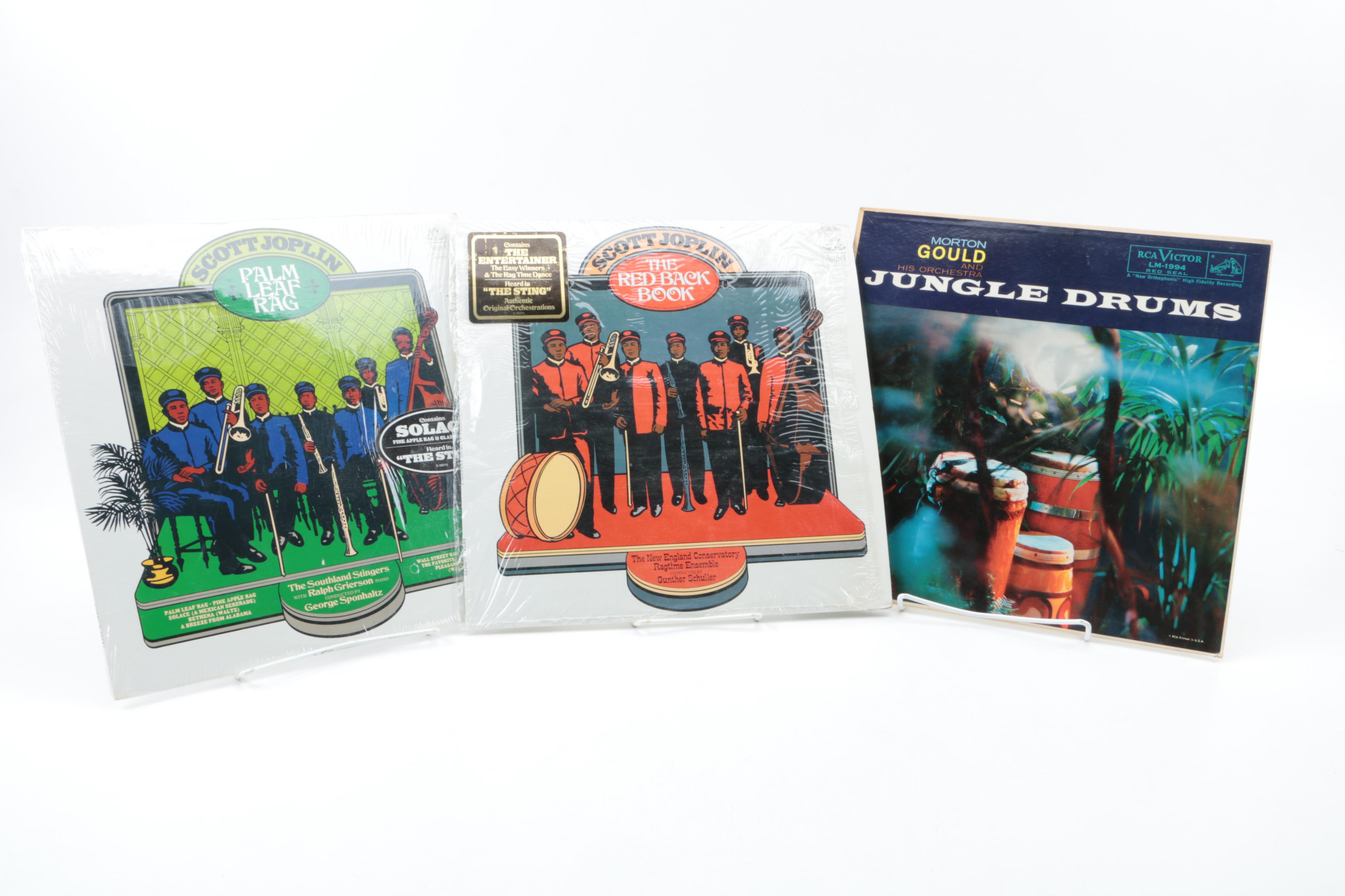 Vintage Records Including Xavier Cugat, Henry Mancini, and Scott Joplin