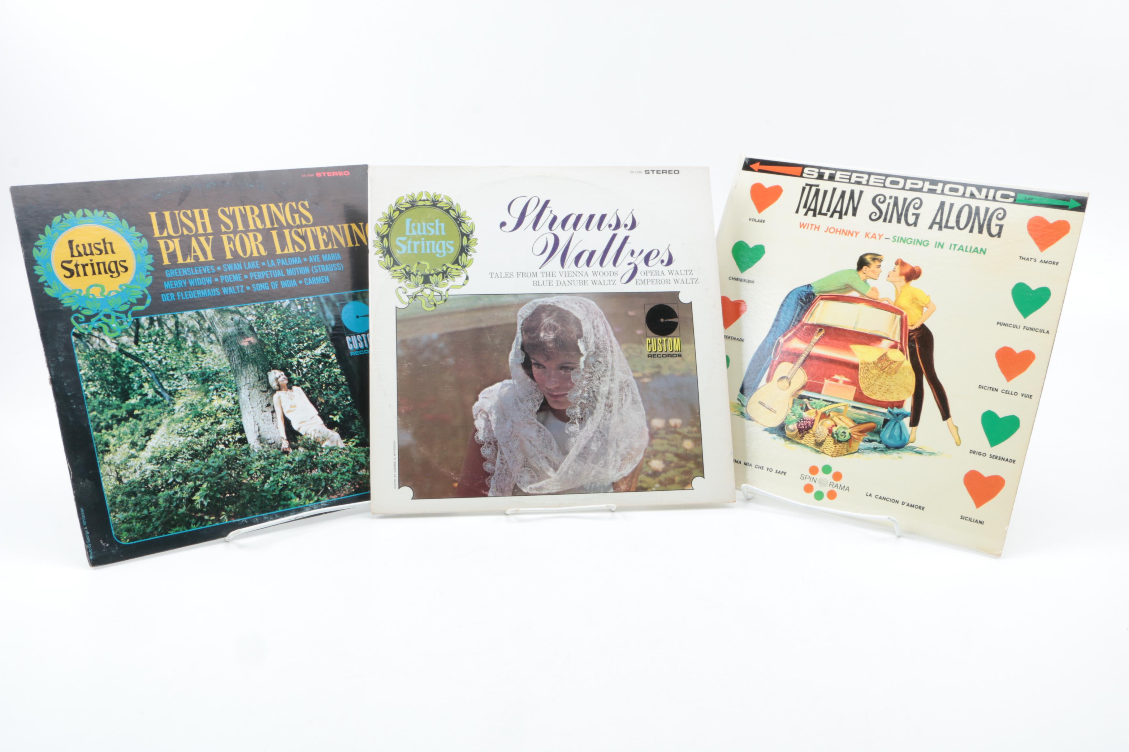 Vintage Records Including Xavier Cugat, Henry Mancini, and Scott Joplin