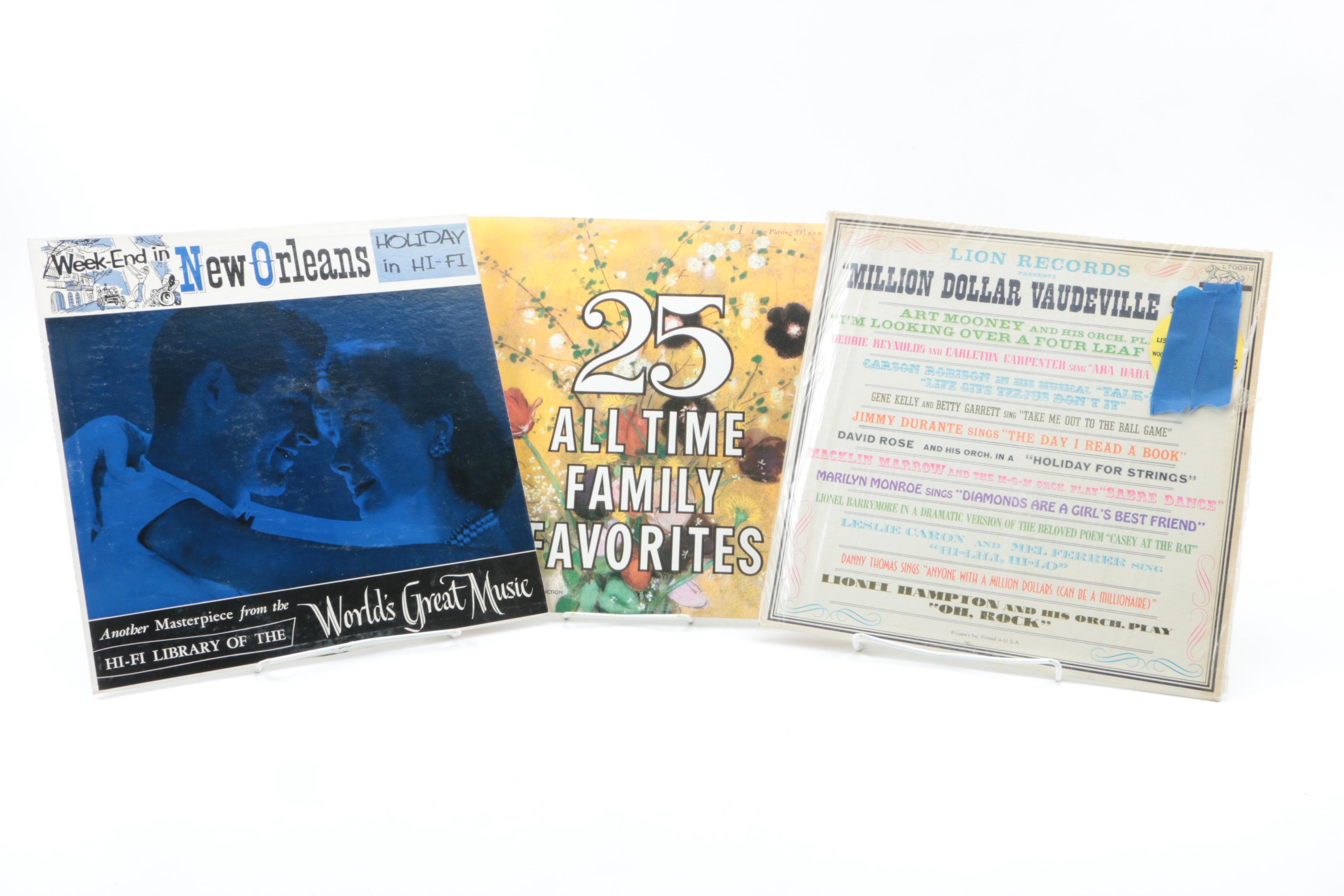 Vintage Records Including Xavier Cugat, Henry Mancini, and Scott Joplin