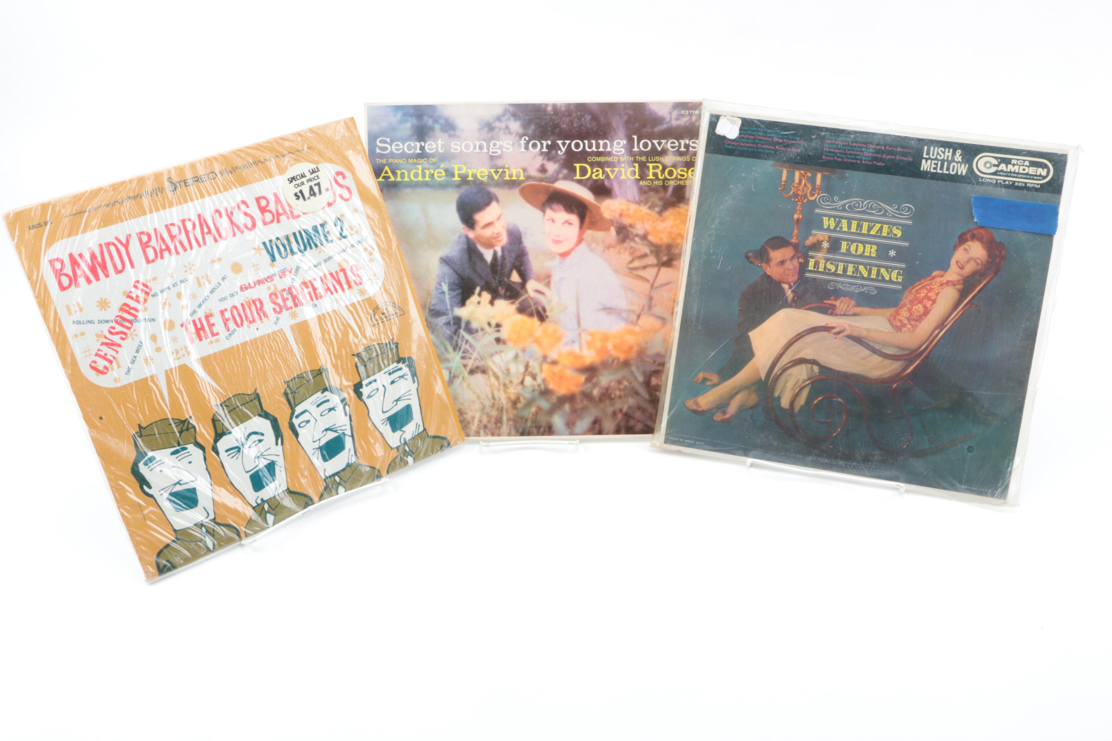 Vintage Records Including Xavier Cugat, Henry Mancini, and Scott Joplin
