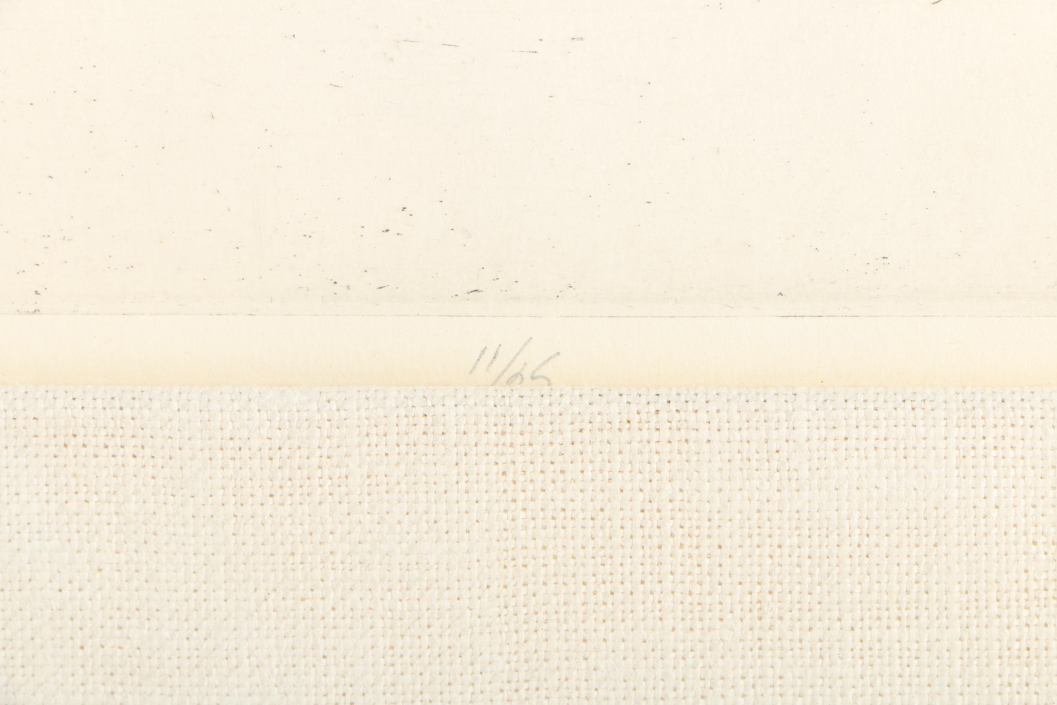 Beth Van Hoesen Etching "Field Games"