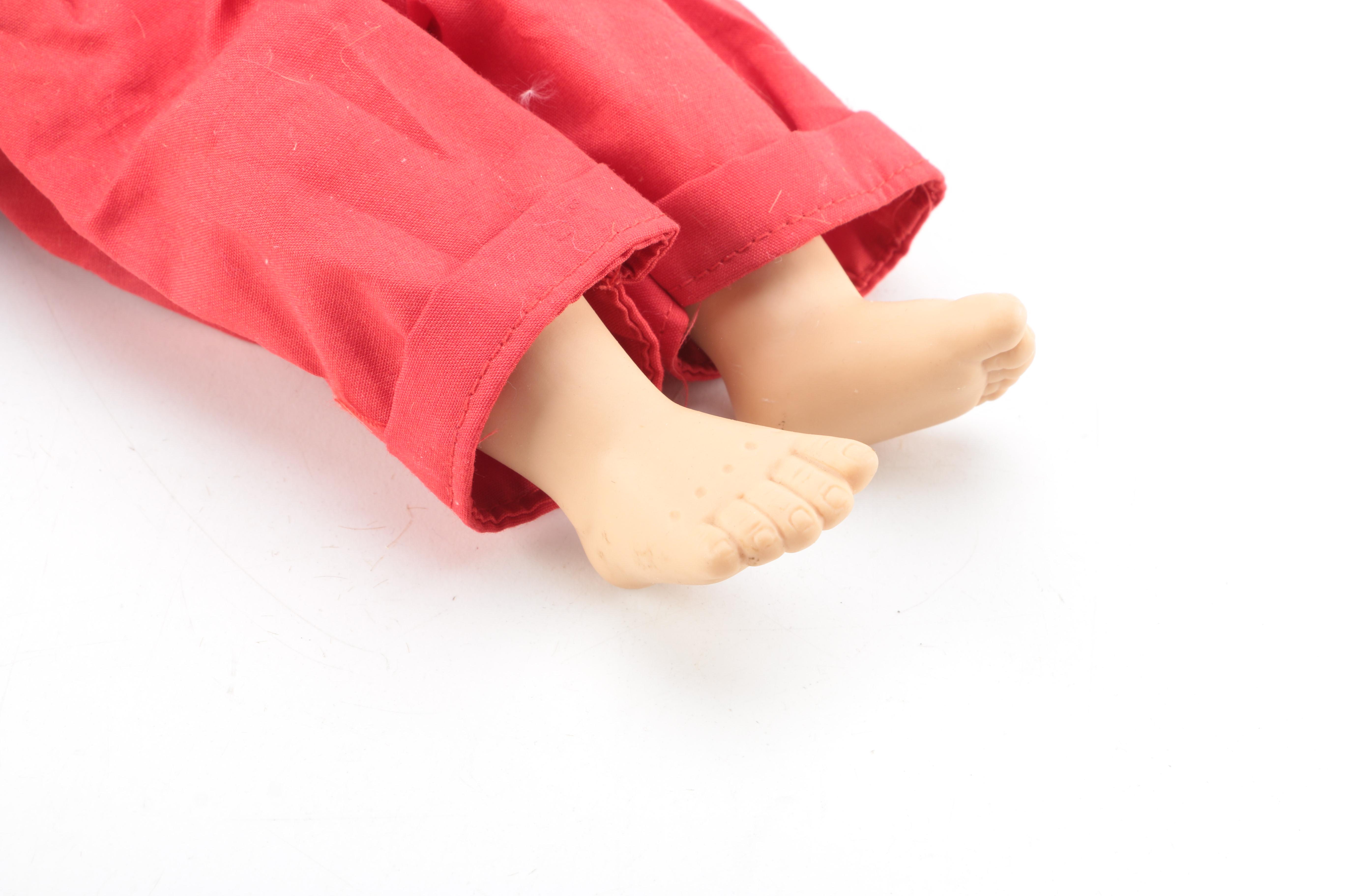 Vintage Vinyl and Cloth Brunette Boy Doll