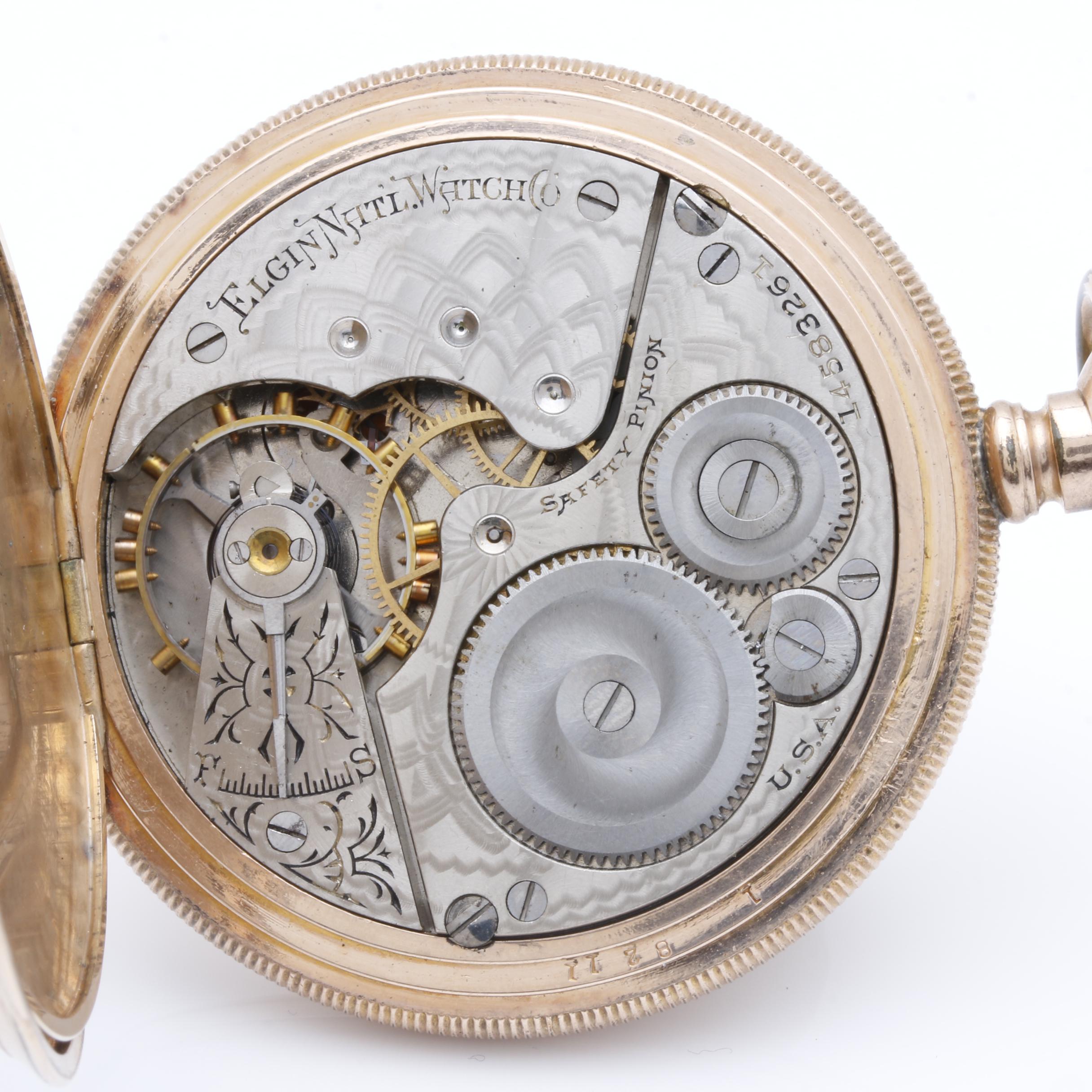 Antique Lambert Bros. Gold Tone Open Face Pocket Watch