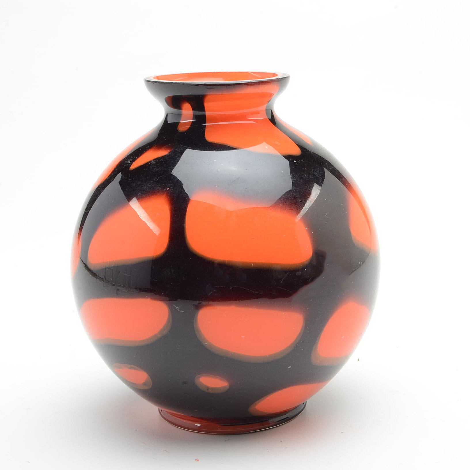 Vintage Kralik Art Deco Ball Vase