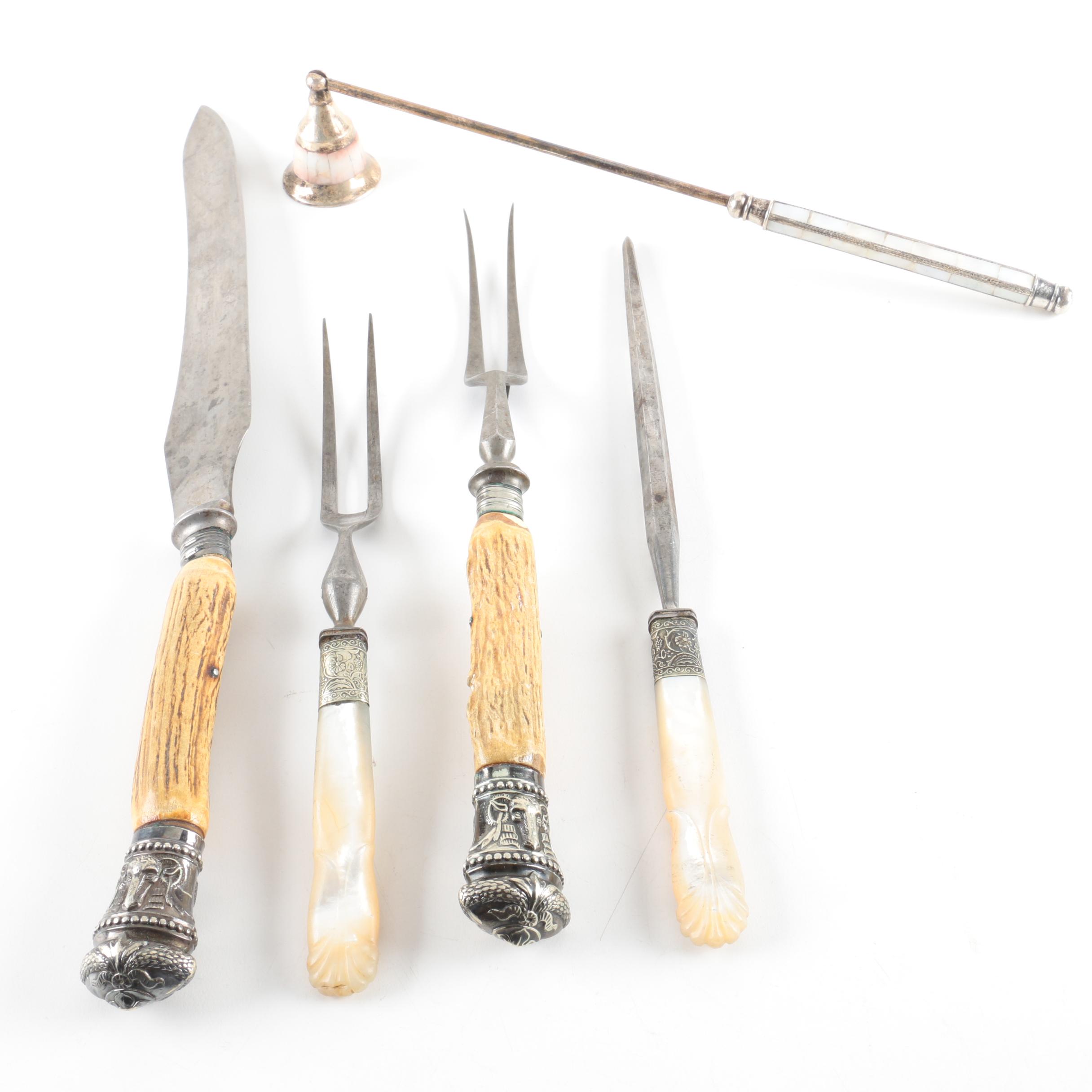 Joseph Rodgers & Sons Carving Set and Other Utensils