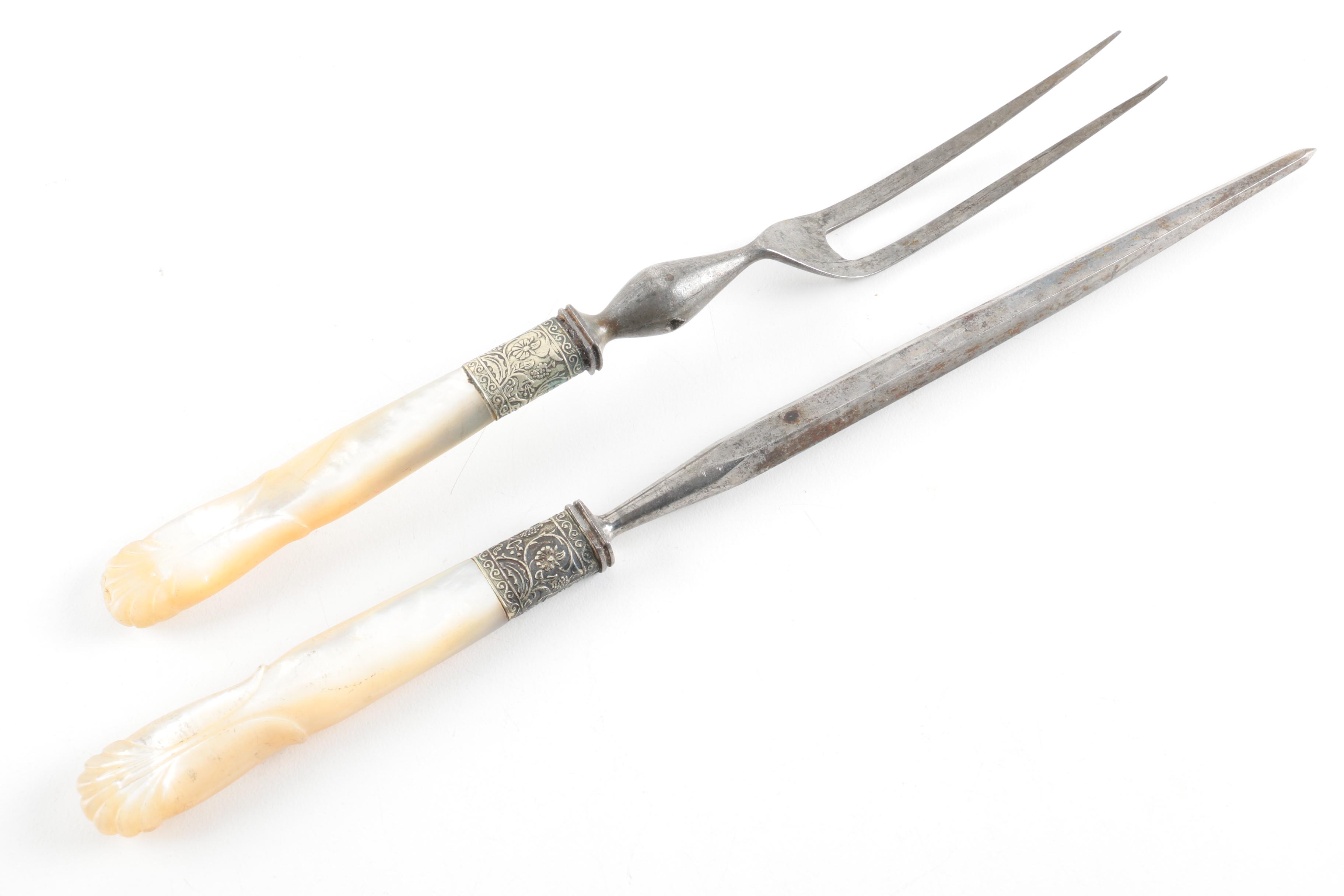 Joseph Rodgers & Sons Carving Set and Other Utensils