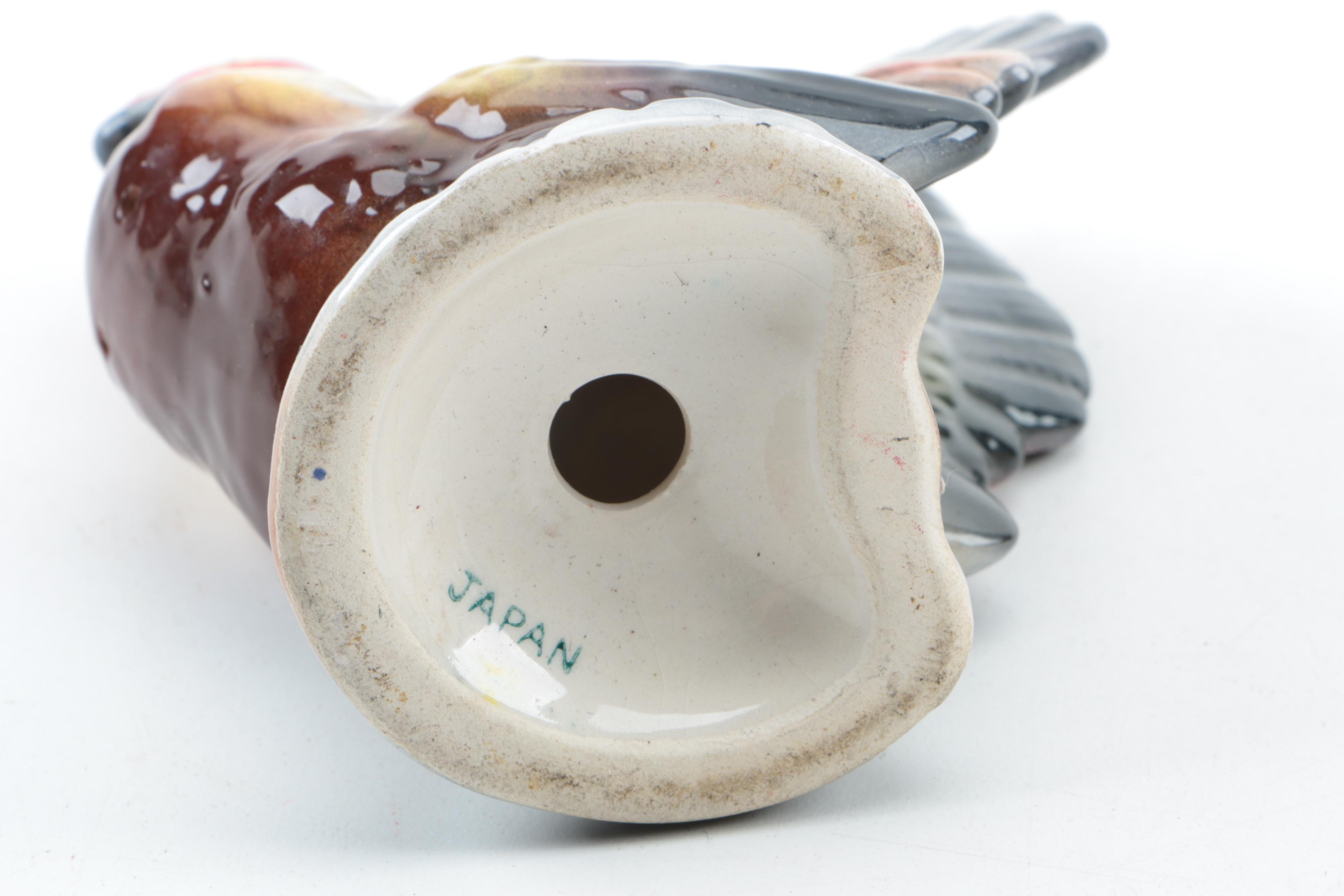 Milk Glass Vases, Pewter Lidded Dish and Others