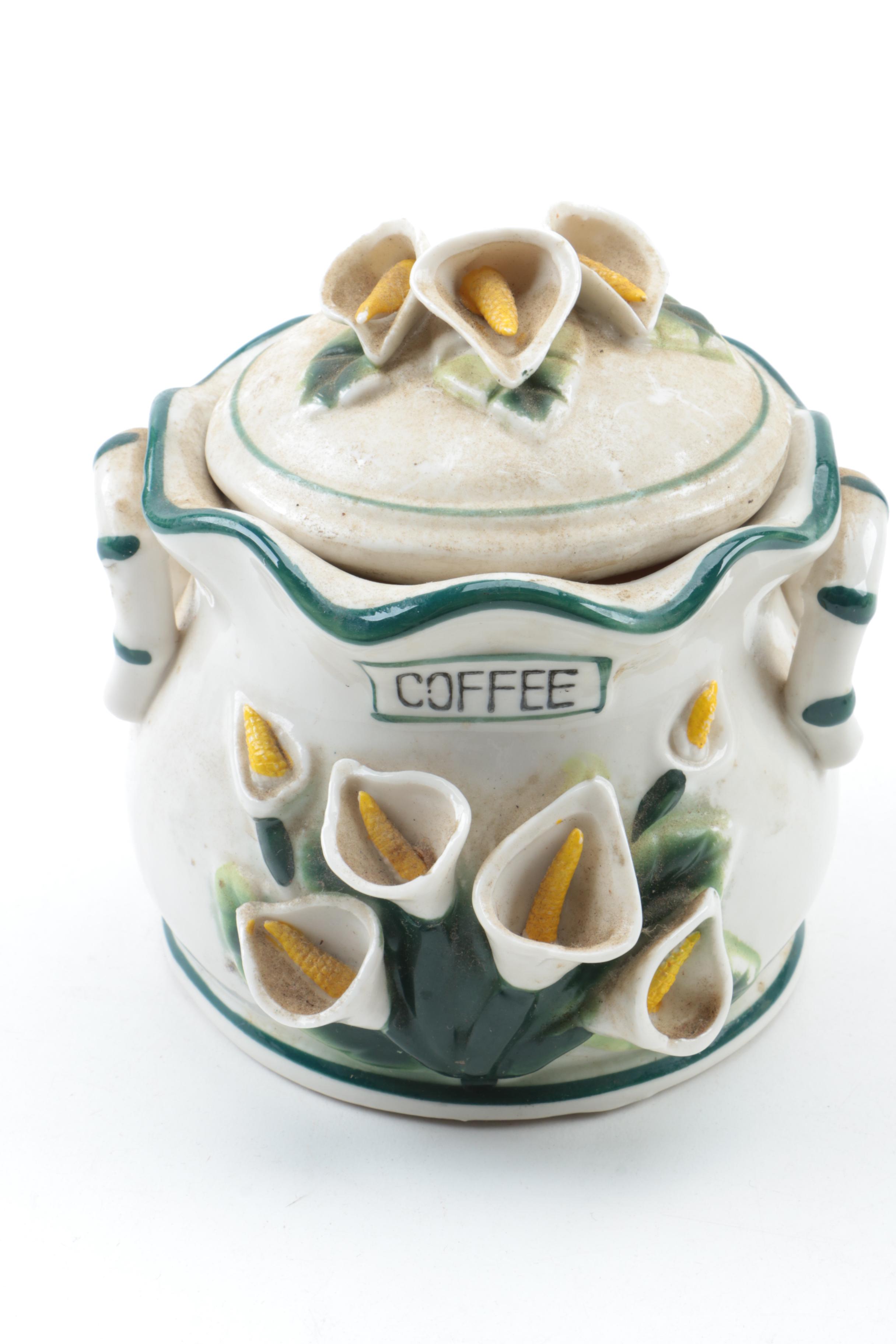 Milk Glass Vases, Pewter Lidded Dish and Others