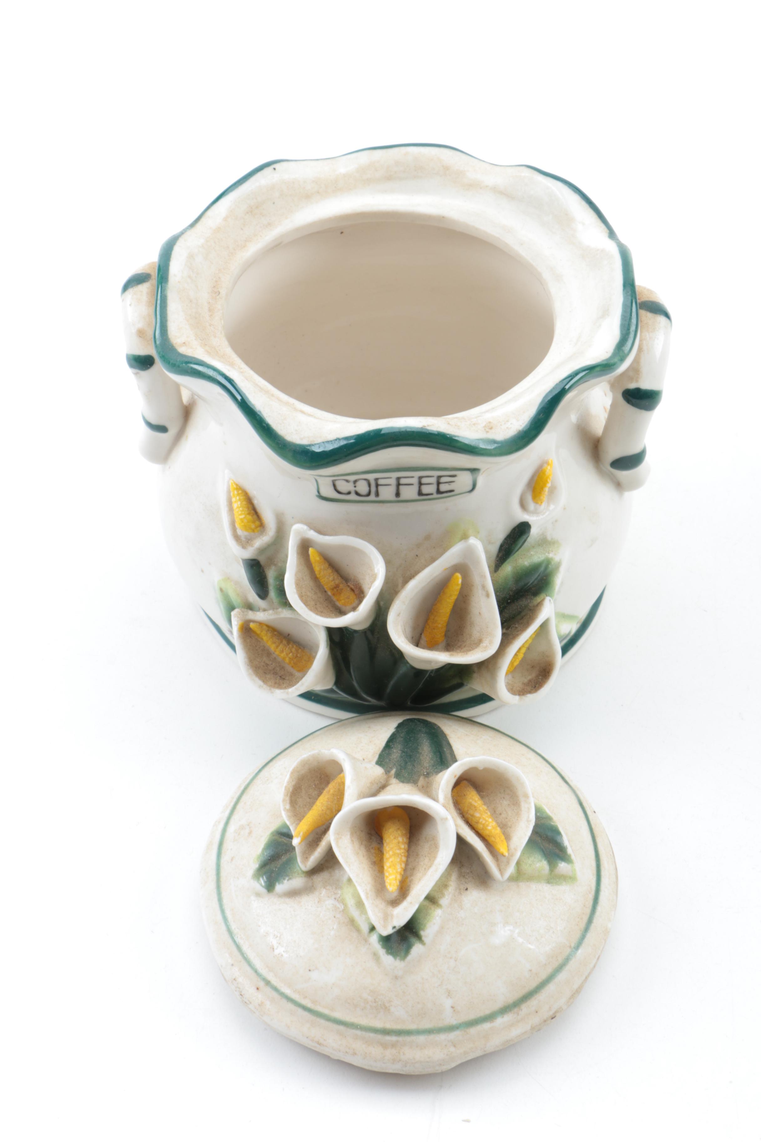 Milk Glass Vases, Pewter Lidded Dish and Others