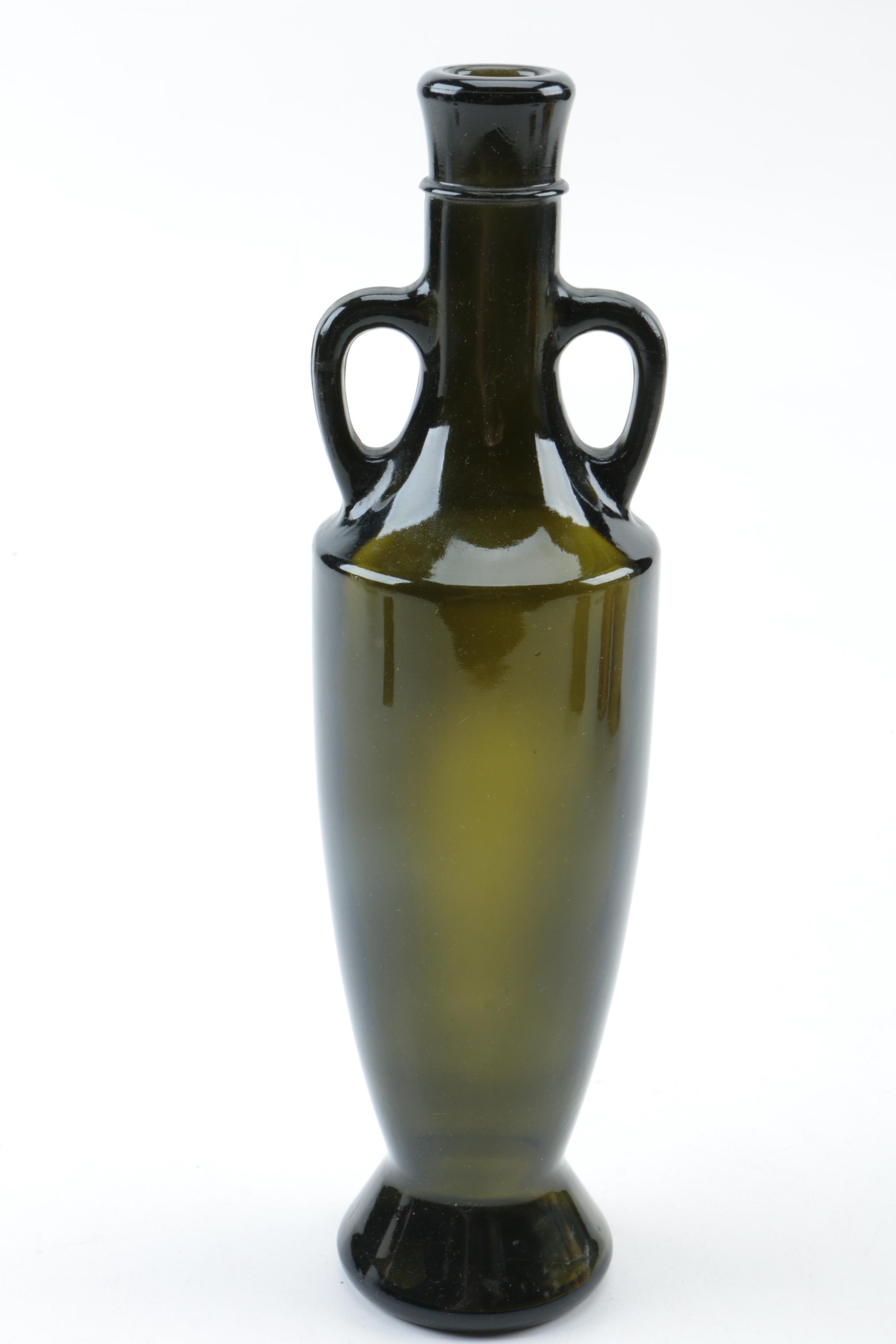 Milk Glass Vases, Pewter Lidded Dish and Others