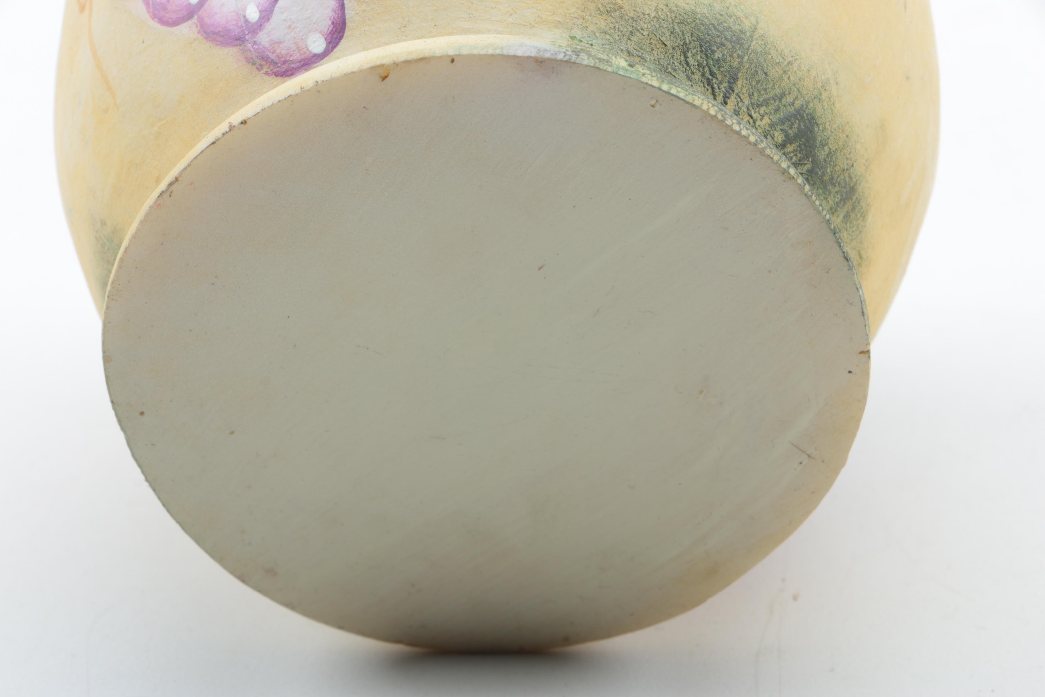 Milk Glass Vases, Pewter Lidded Dish and Others