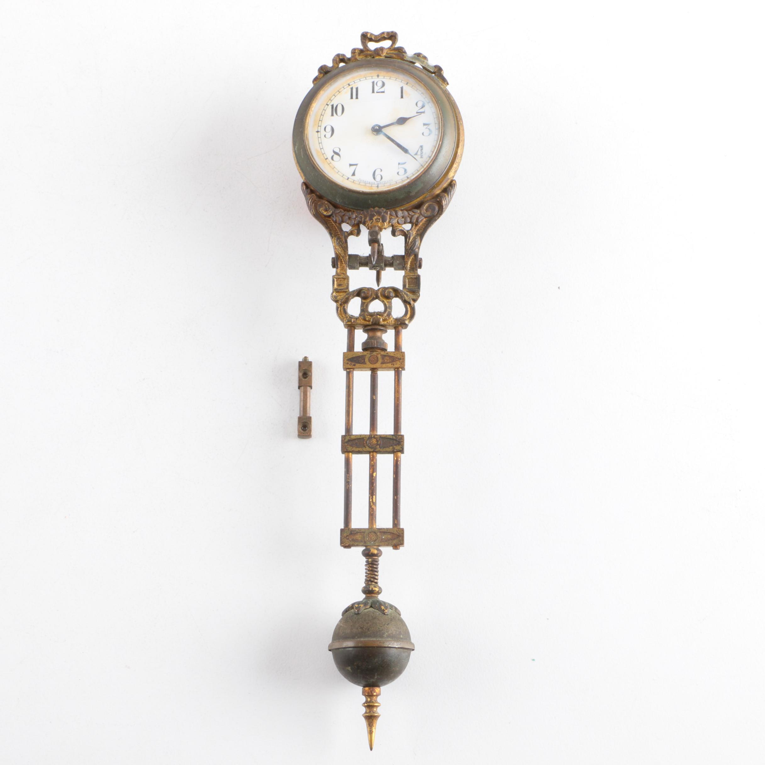 Antique German Junghans Elephant Mystery Clock with Sphere Pendulum