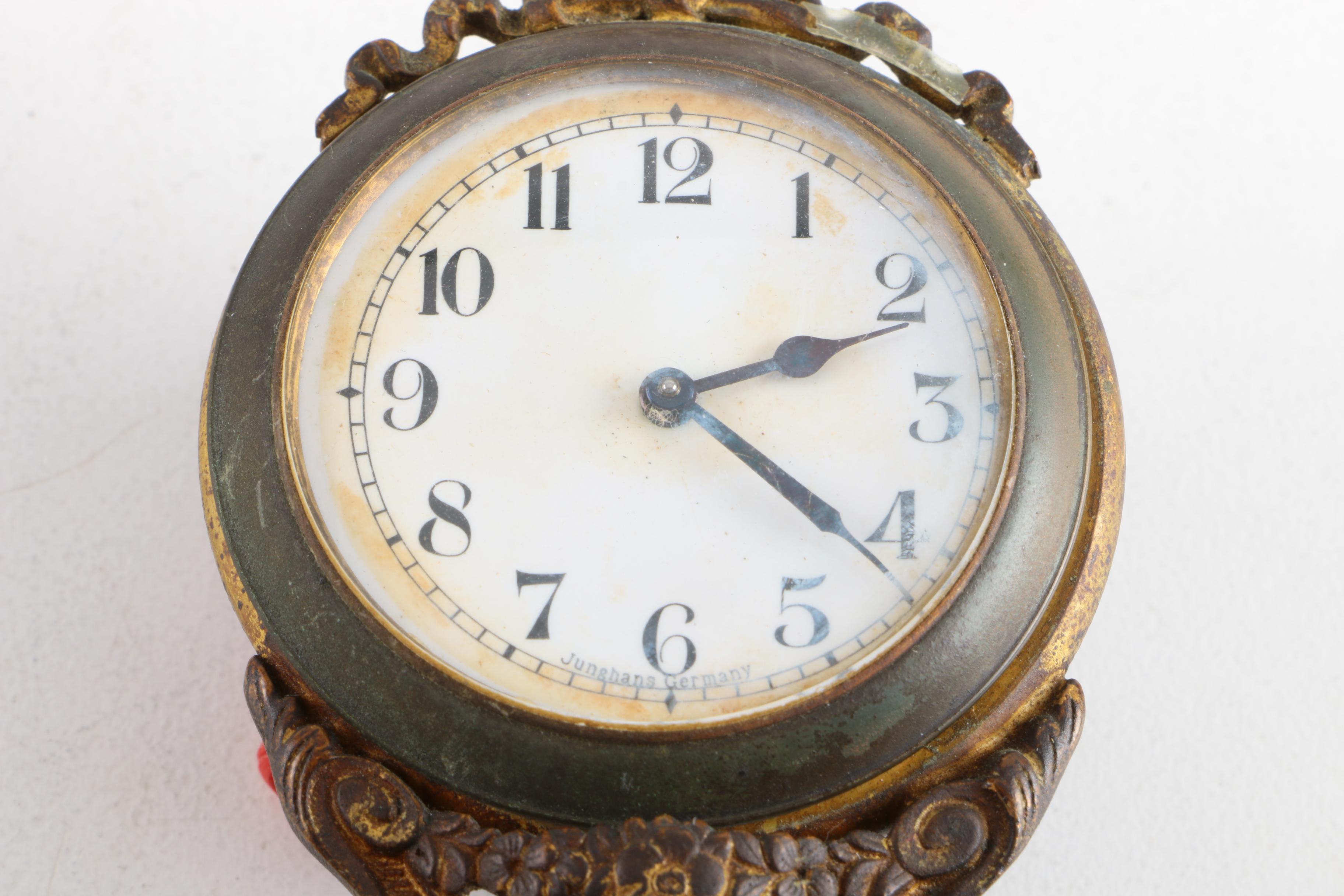 Antique German Junghans Elephant Mystery Clock with Sphere Pendulum