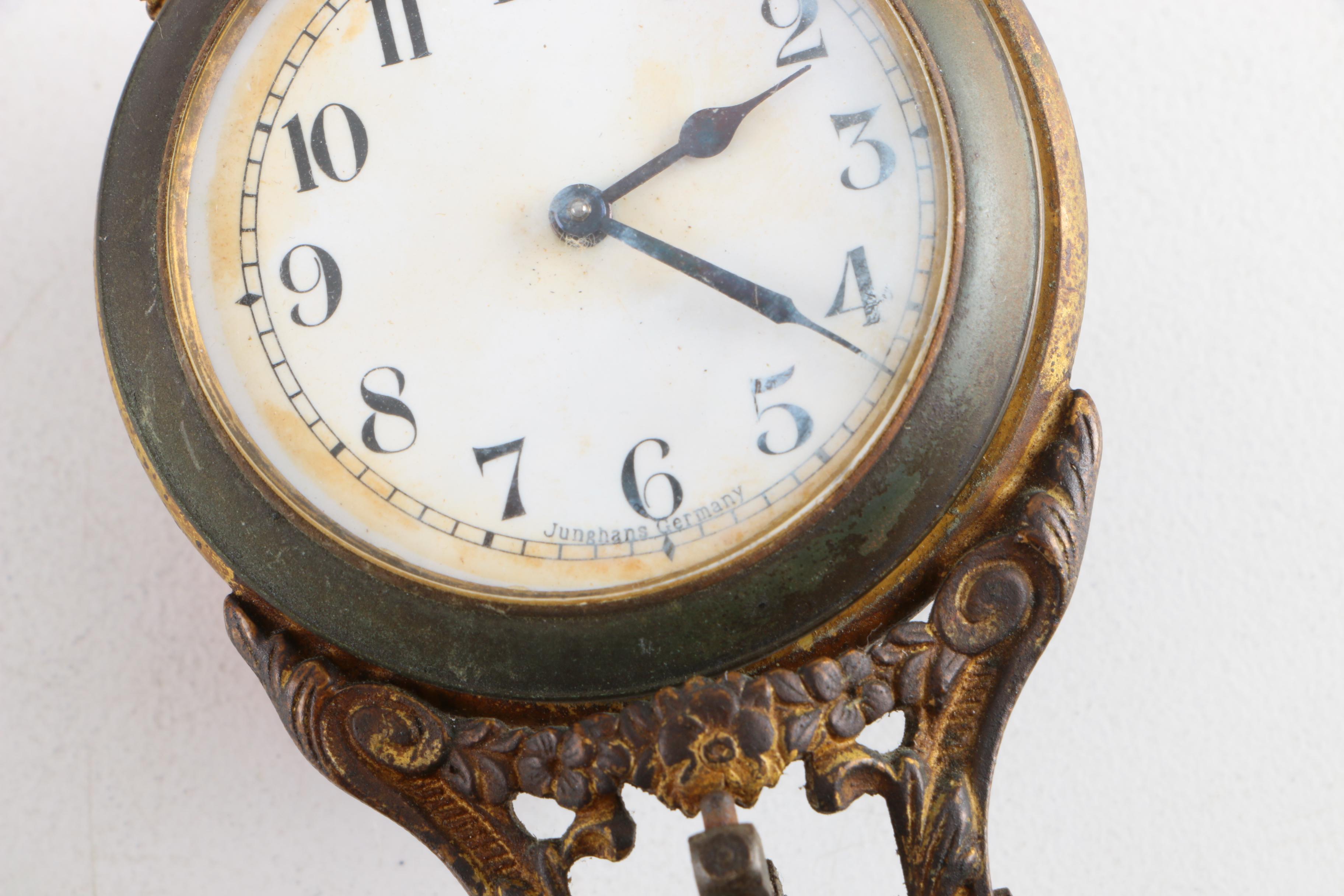 Antique German Junghans Elephant Mystery Clock with Sphere Pendulum