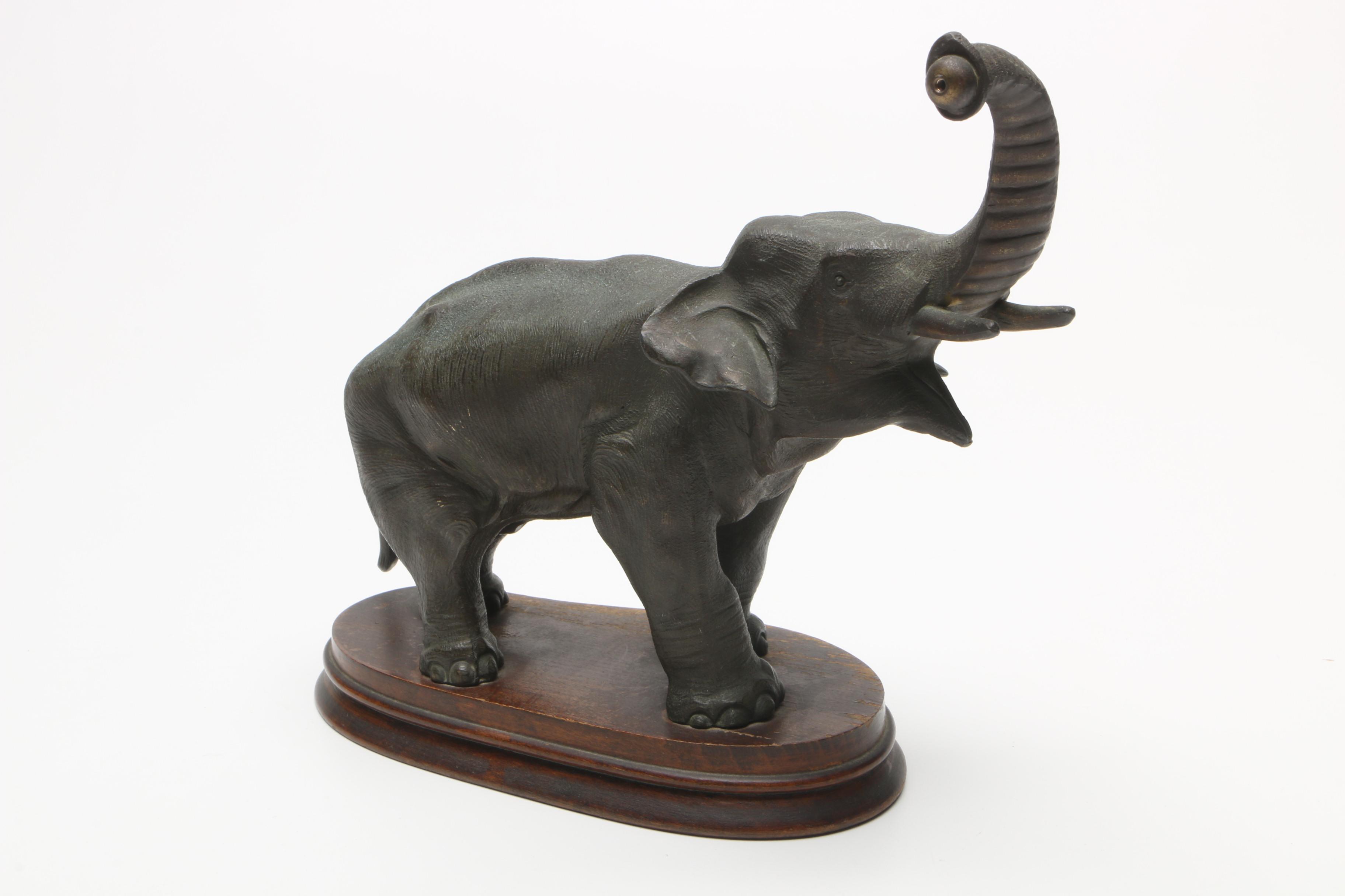 Antique German Junghans Elephant Mystery Clock with Sphere Pendulum