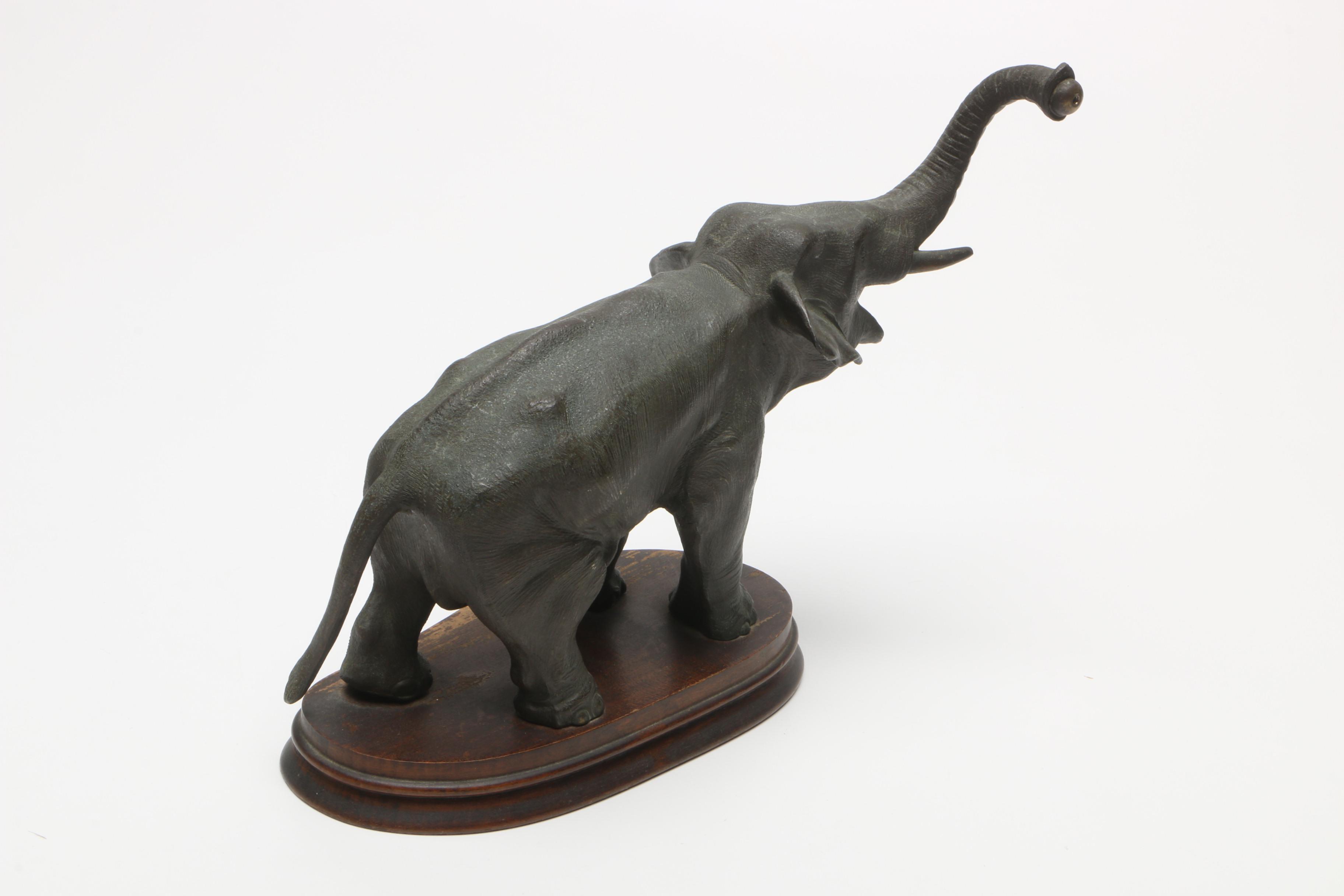 Antique German Junghans Elephant Mystery Clock with Sphere Pendulum