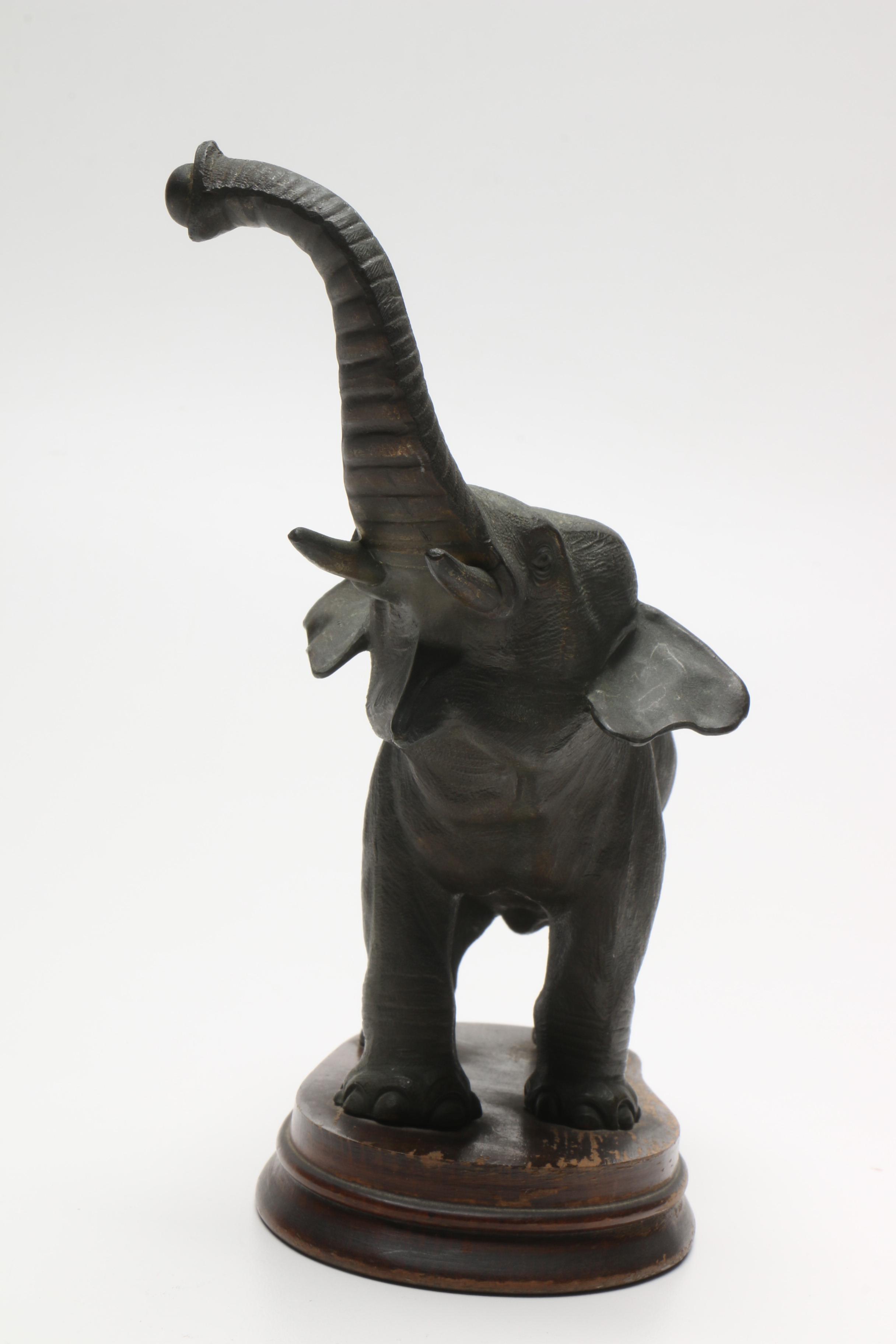 Antique German Junghans Elephant Mystery Clock with Sphere Pendulum