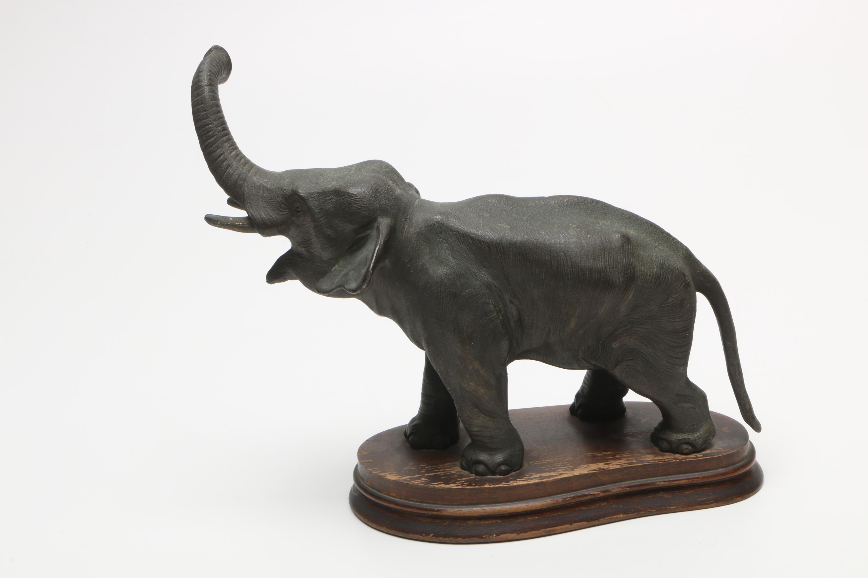 Antique German Junghans Elephant Mystery Clock with Sphere Pendulum