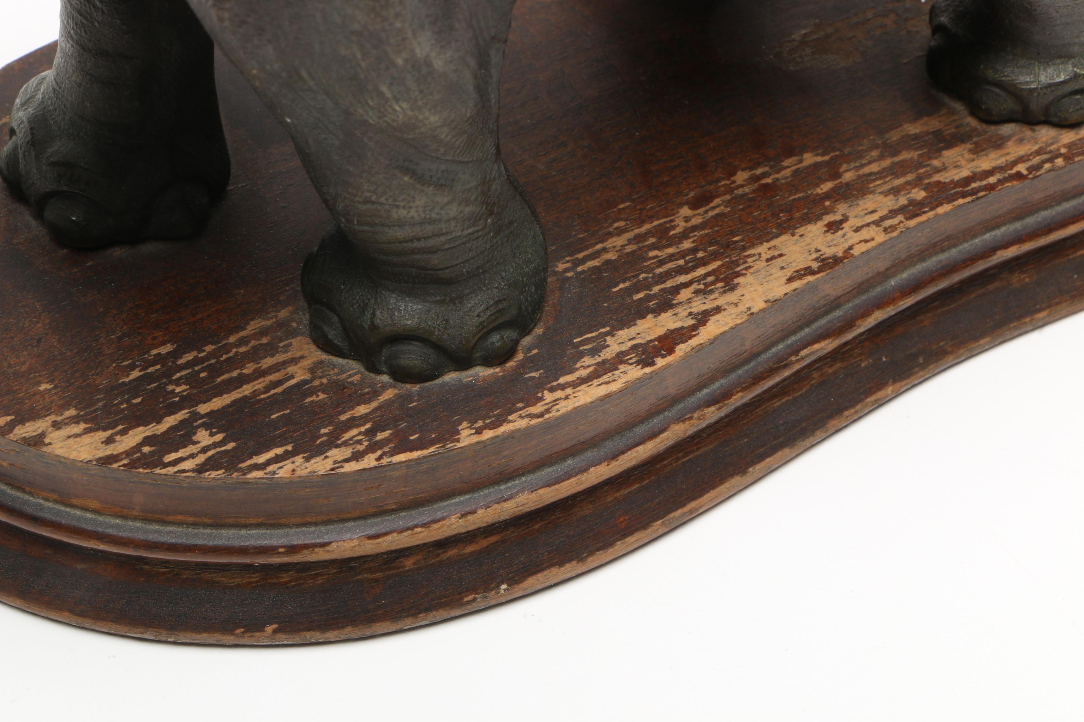 Antique German Junghans Elephant Mystery Clock with Sphere Pendulum