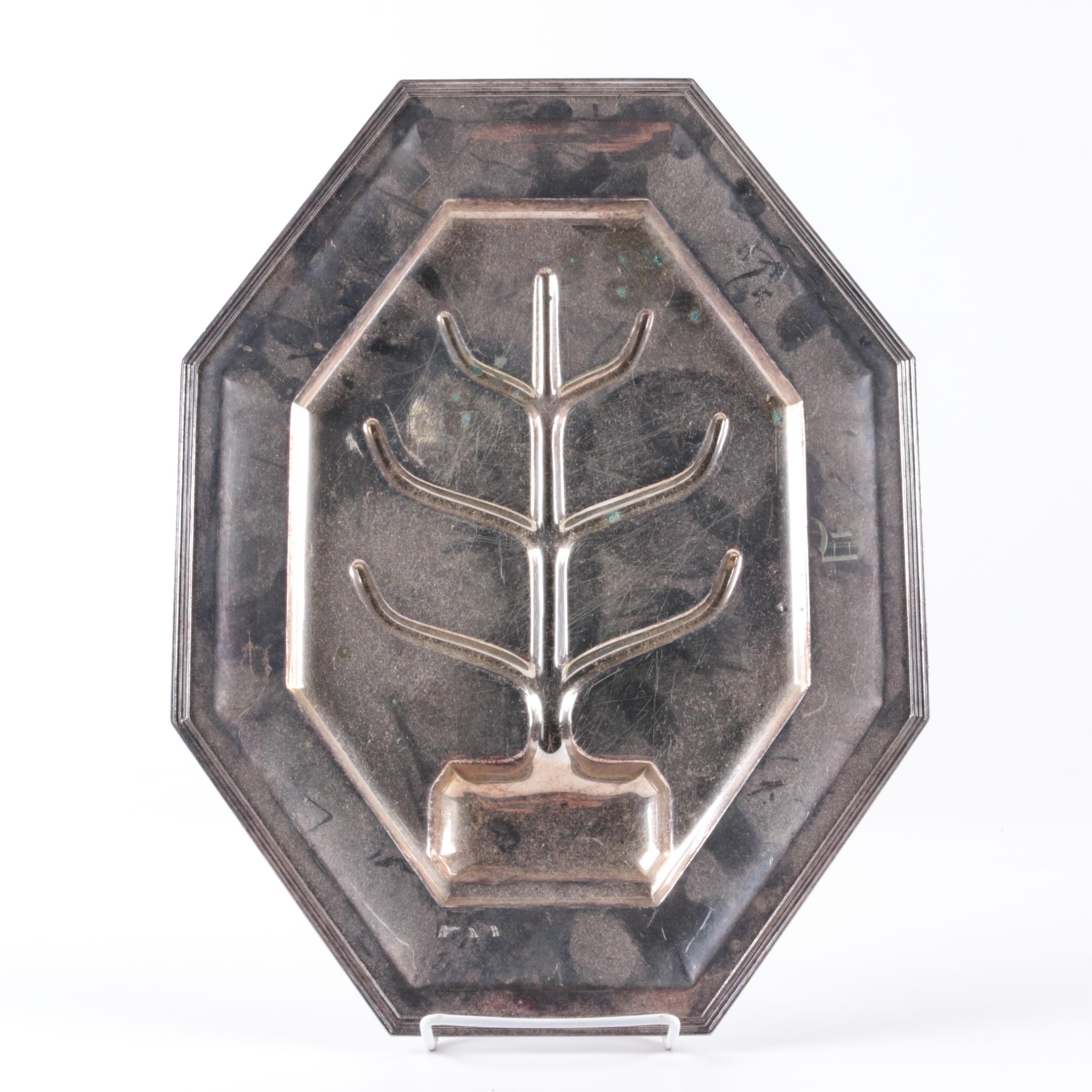 Pairpoint Mfg. Co. Silver Plate Meat Tray with Additional Silver-Plated Tray