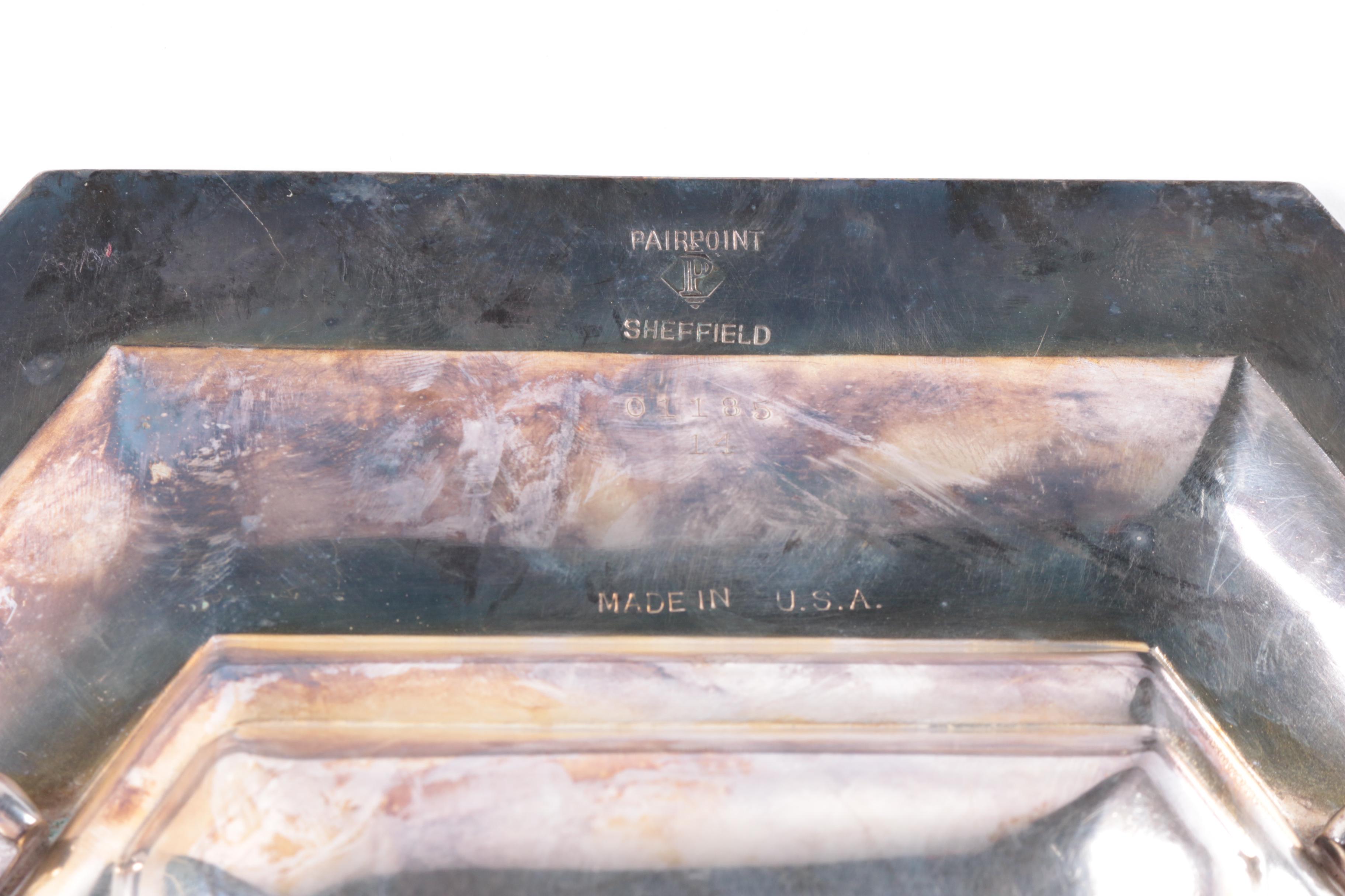 Pairpoint Mfg. Co. Silver Plate Meat Tray with Additional Silver-Plated Tray