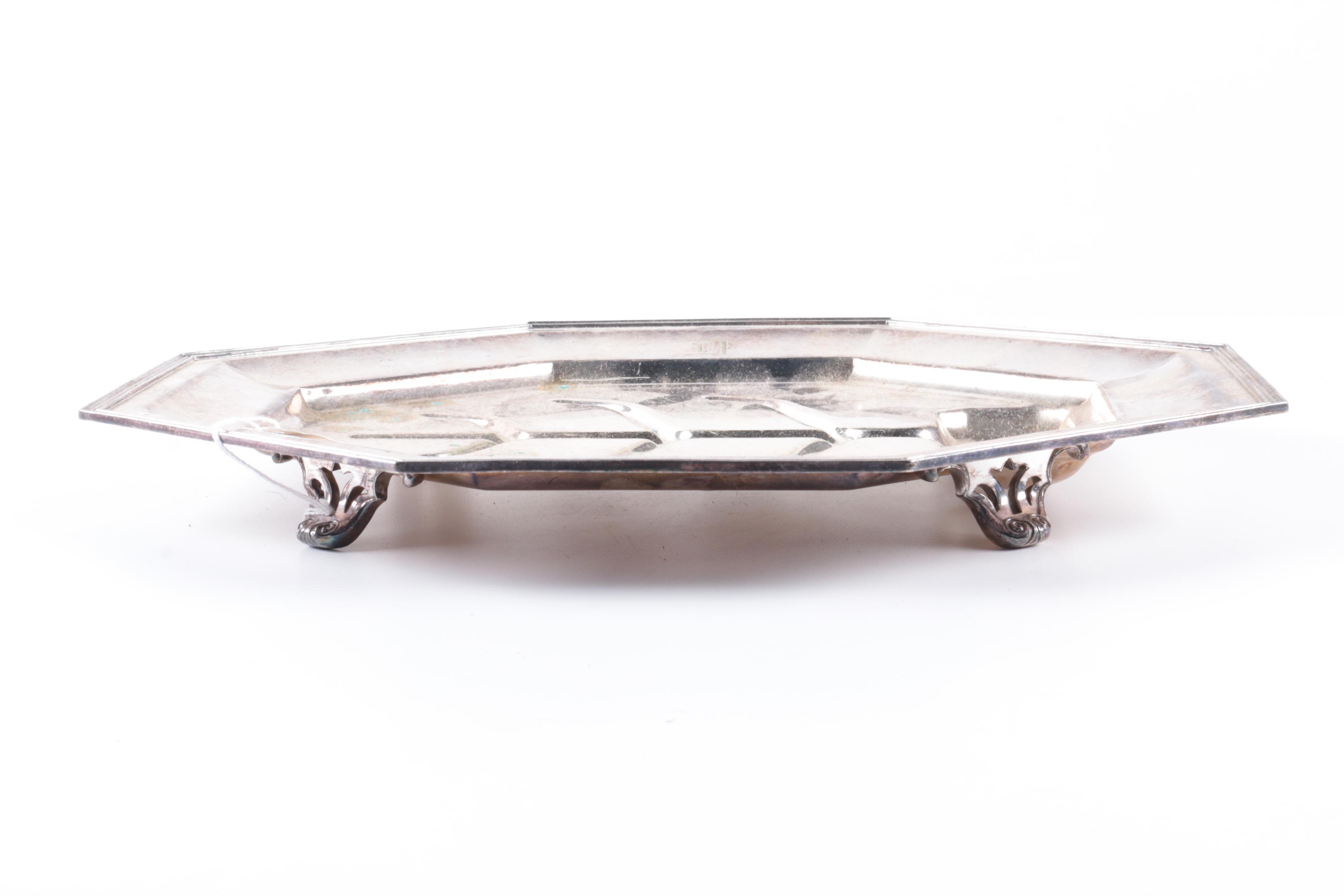 Pairpoint Mfg. Co. Silver Plate Meat Tray with Additional Silver-Plated Tray