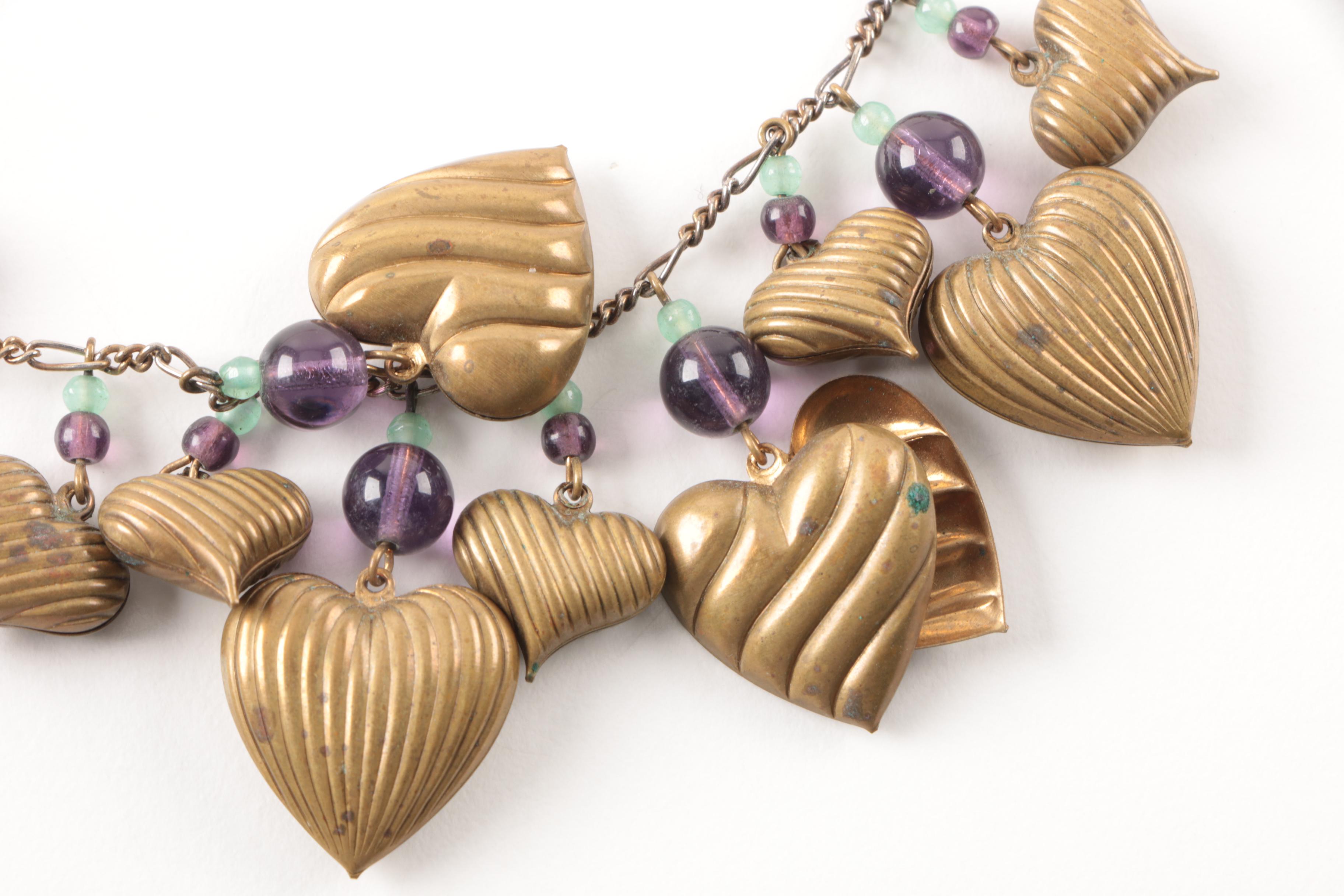 Gold-Tone Glass Bead Necklace Assortment